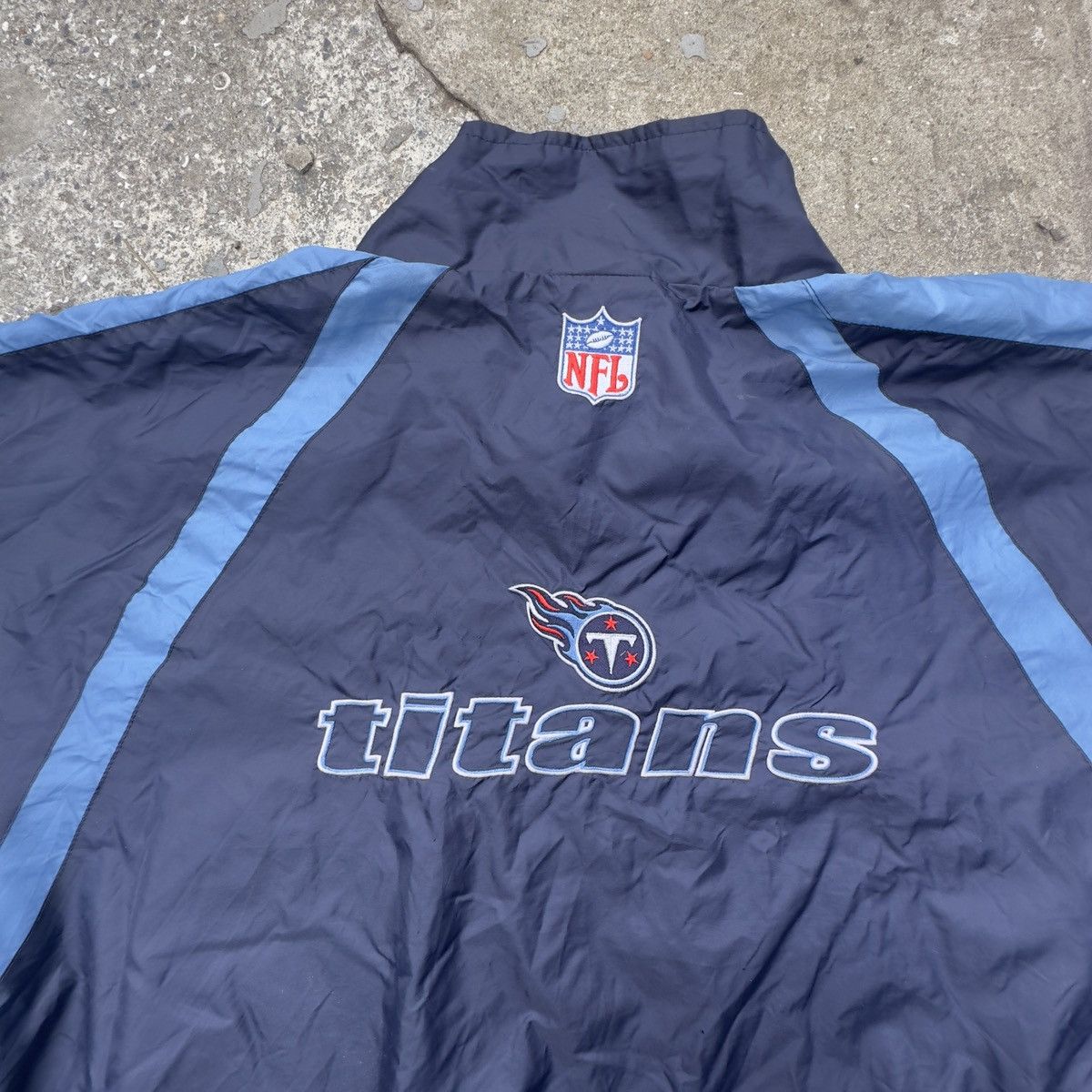 NFL × Reebok × Vintage Vintage Rare Reebok Titans team NFL track jacket Size US XL / EU 56 / 4 - 3 Thumbnail