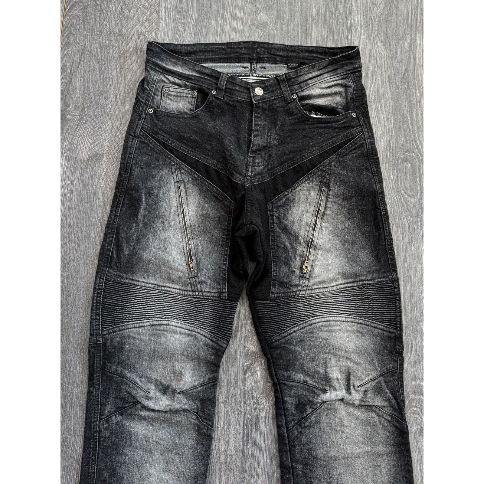 Japanese Brand Y2K Vintage Balenciaga /Amiri Style Zip Jeans Size US 32 / EU 48 - 3 Thumbnail