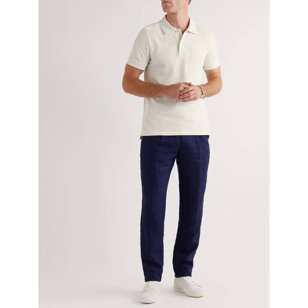 Tom Ford o1w1db10125 TFJ982 Polo Shirt in White Size US L / EU 52-54 / 3 - 2 Thumbnail