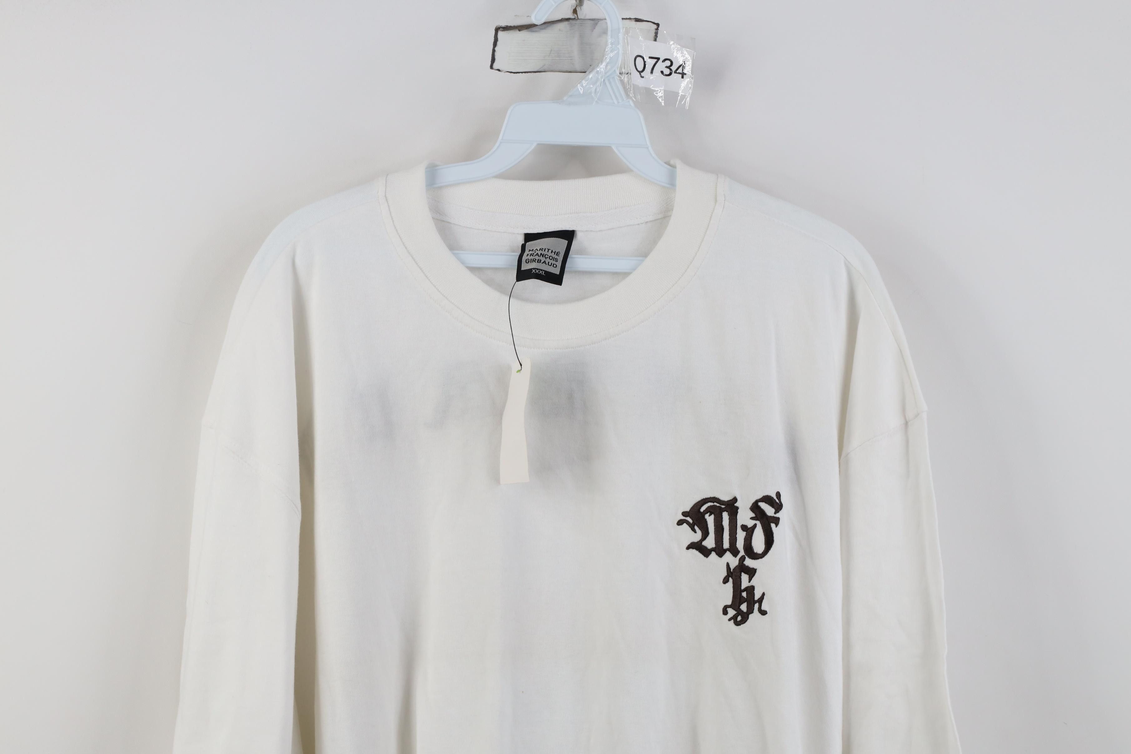 Marithe + Francois Girbaud Deadstock Vintage 90s Marithe Francois Girbaud T-Shirt White Size US XXL / EU 58 / 5 - 2 Thumbnail