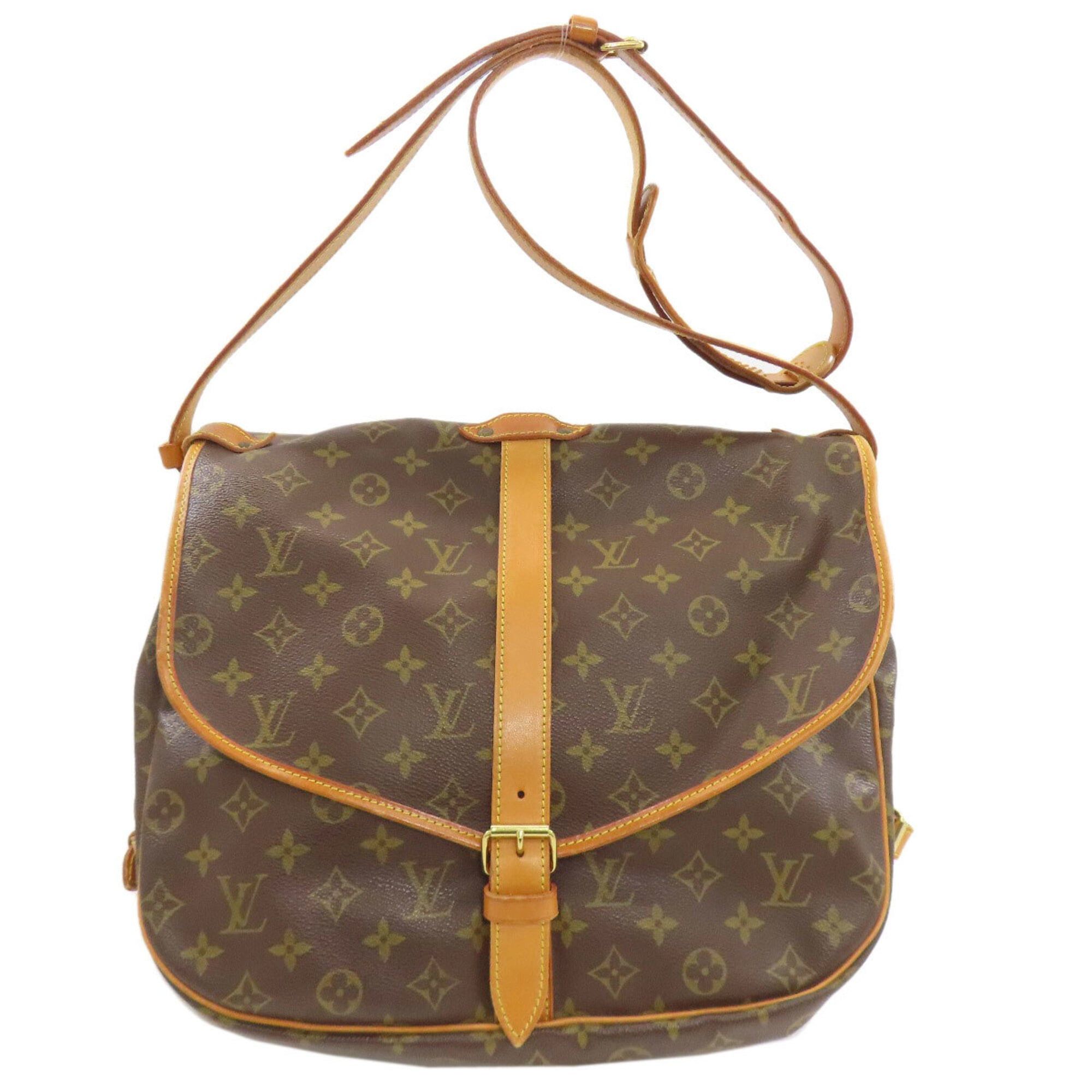 Louis Vuitton Louis Vuitton M42254 Saumur 35 Shoulder Bag, Monogram Canvas, Women's LOUIS VUITTON Size ONE SIZE - 1 Thumbnail