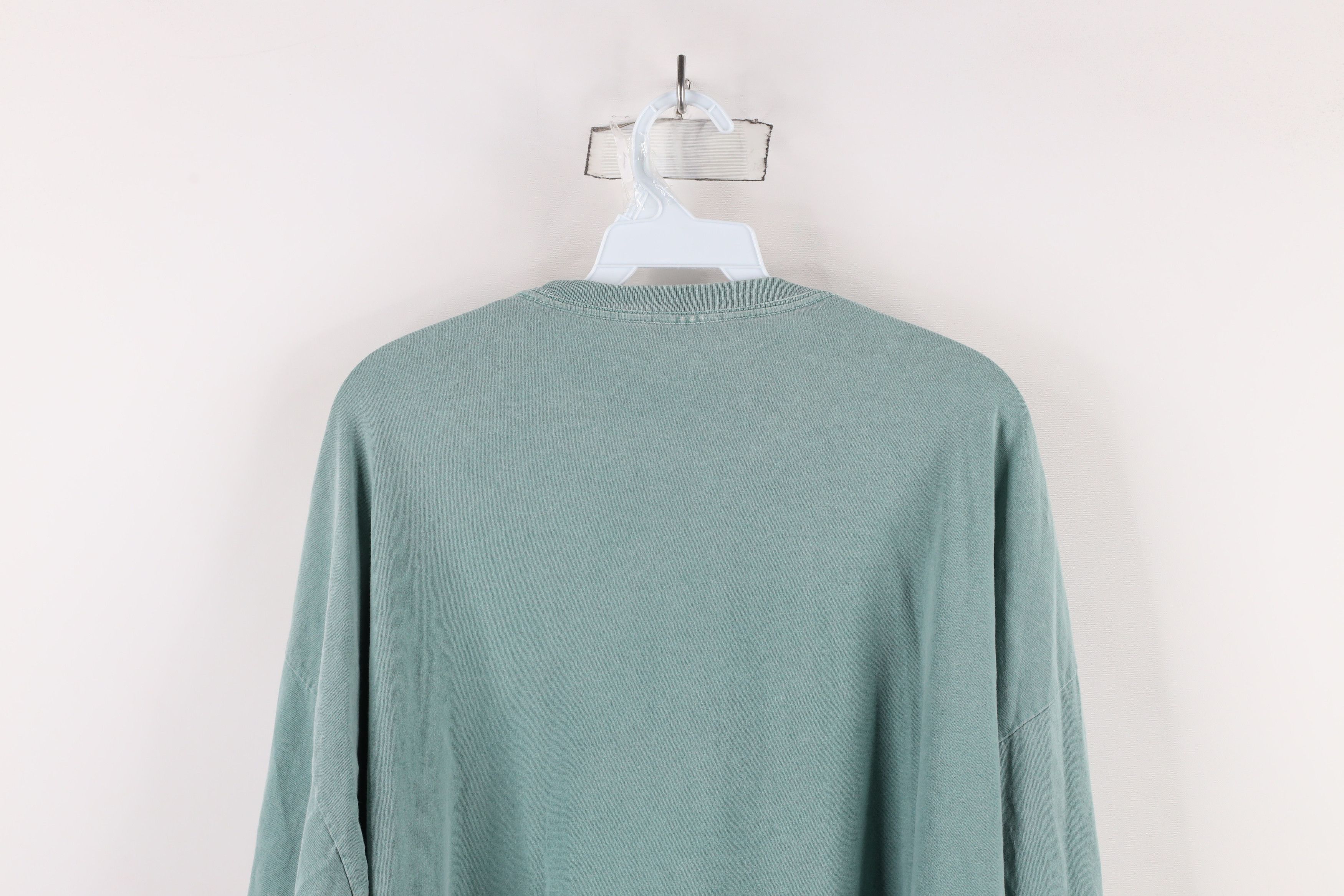 Vintage Vintage Stonewash Racing Long Sleeve T-Shirt Green Cotton Size US XXL / EU 58 / 5 - 13 Thumbnail