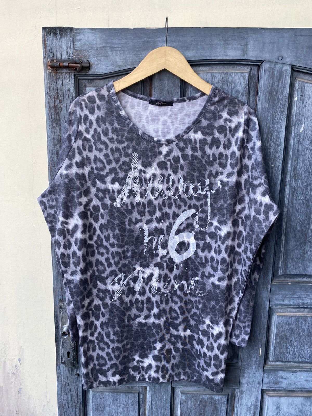 Japanese Brand LeShop Jeans Grunge Style Leopard Print Rhinestone Japanese Size S / US 4 / IT 40 - 1 Thumbnail
