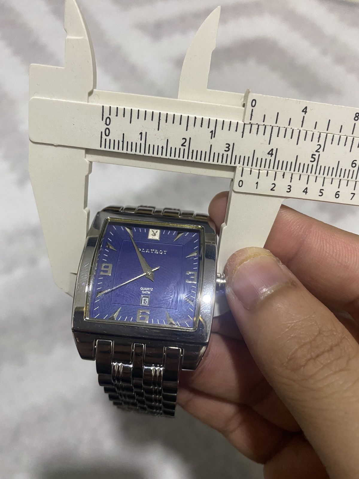 Playboy × Vintage NOS! Playboy Timepieces Gents Watch Square Dial + Necklace Size ONE SIZE - 11 Thumbnail