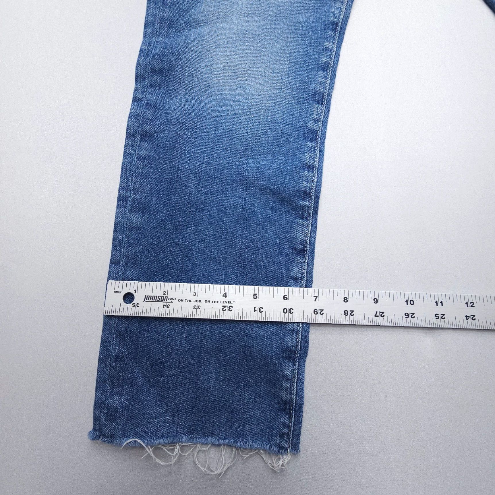 Denime AG Adriano Goldschmied Prima Crop Cigarette Leg Jeans 30 Denim Women Regular Blue 5-Pocket Inseam 26 Vintage No Astr. Size 30" / US 8 / IT 44 - 5 Thumbnail