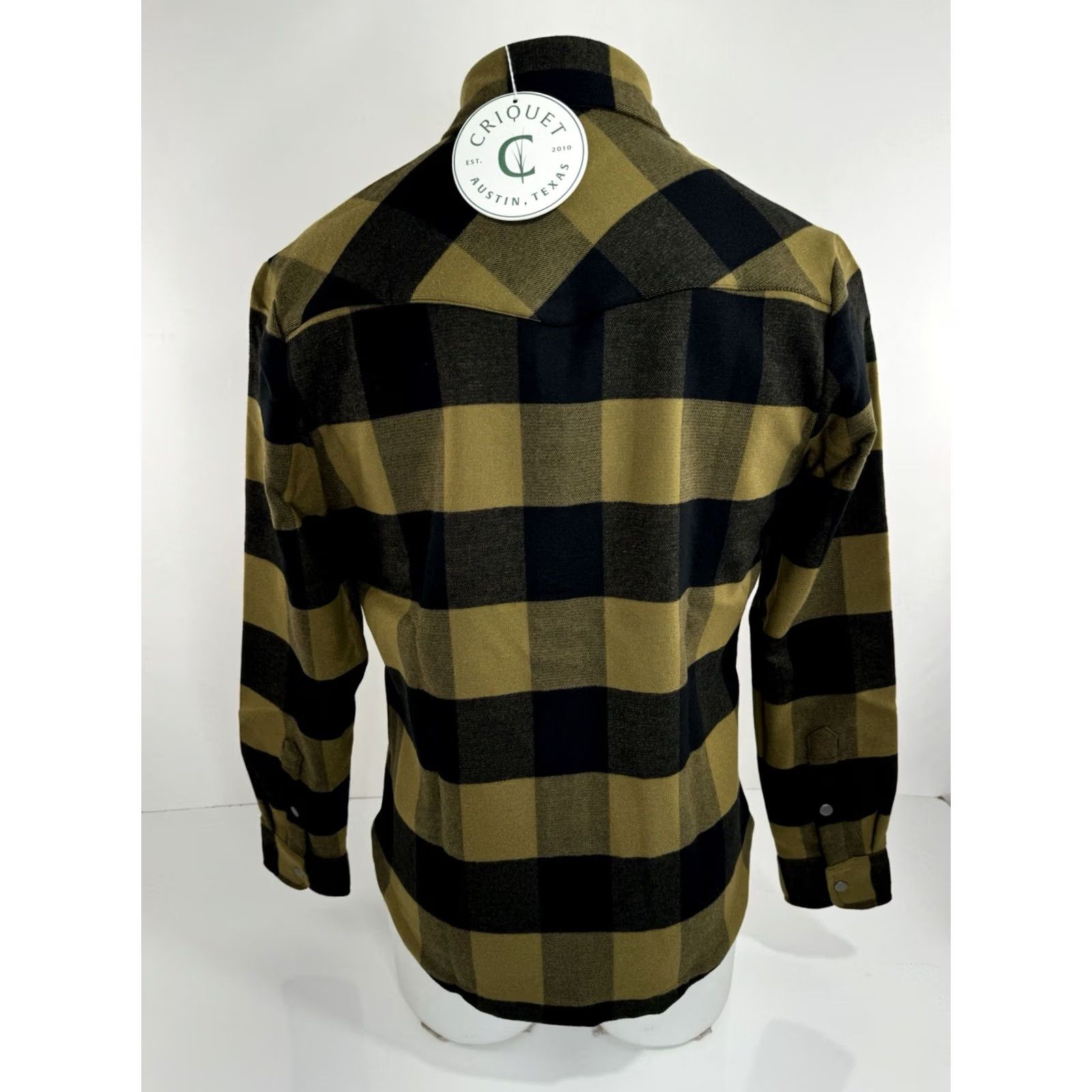 Vintage Criquet Austin Shacket - Olive Black Plaid Flannel 3 Pocket Heavy Snap Front S Jacket Shirt Mens Medium? Size US S / EU 44-46 / 1 - 3 Thumbnail