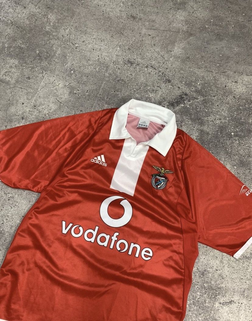 Adidas 2004 Spain Vintage Soccer Adidas Benfica Jersey Football Tee Size US S / EU 44-46 / 1 - 3 Thumbnail