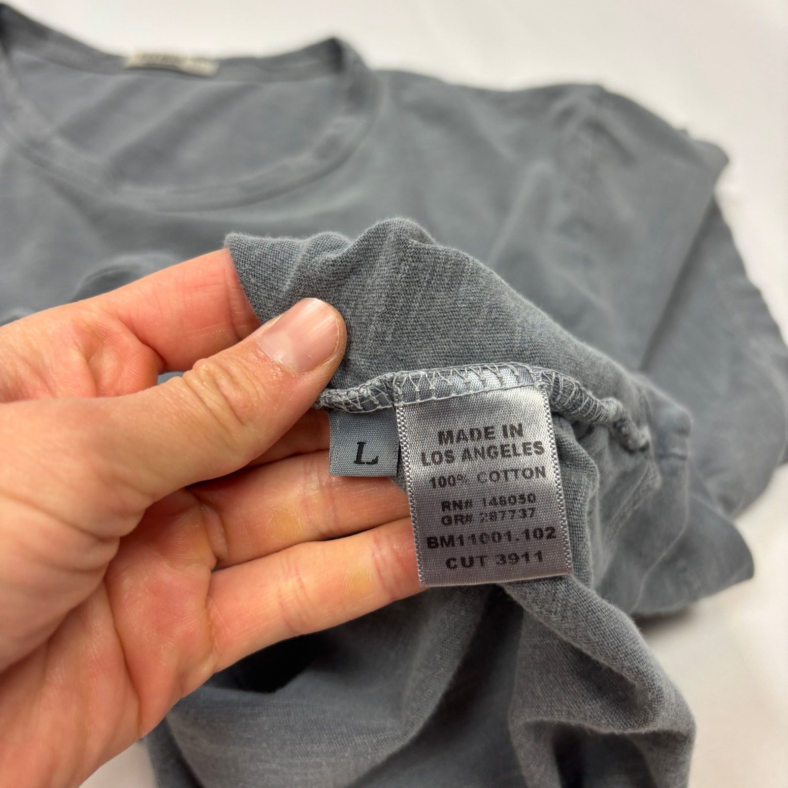 Buck Mason Buck Mason Curved Hem Slub Cotton Short Sleeve T Shirt Large Size US L / EU 52-54 / 3 - 7 Thumbnail