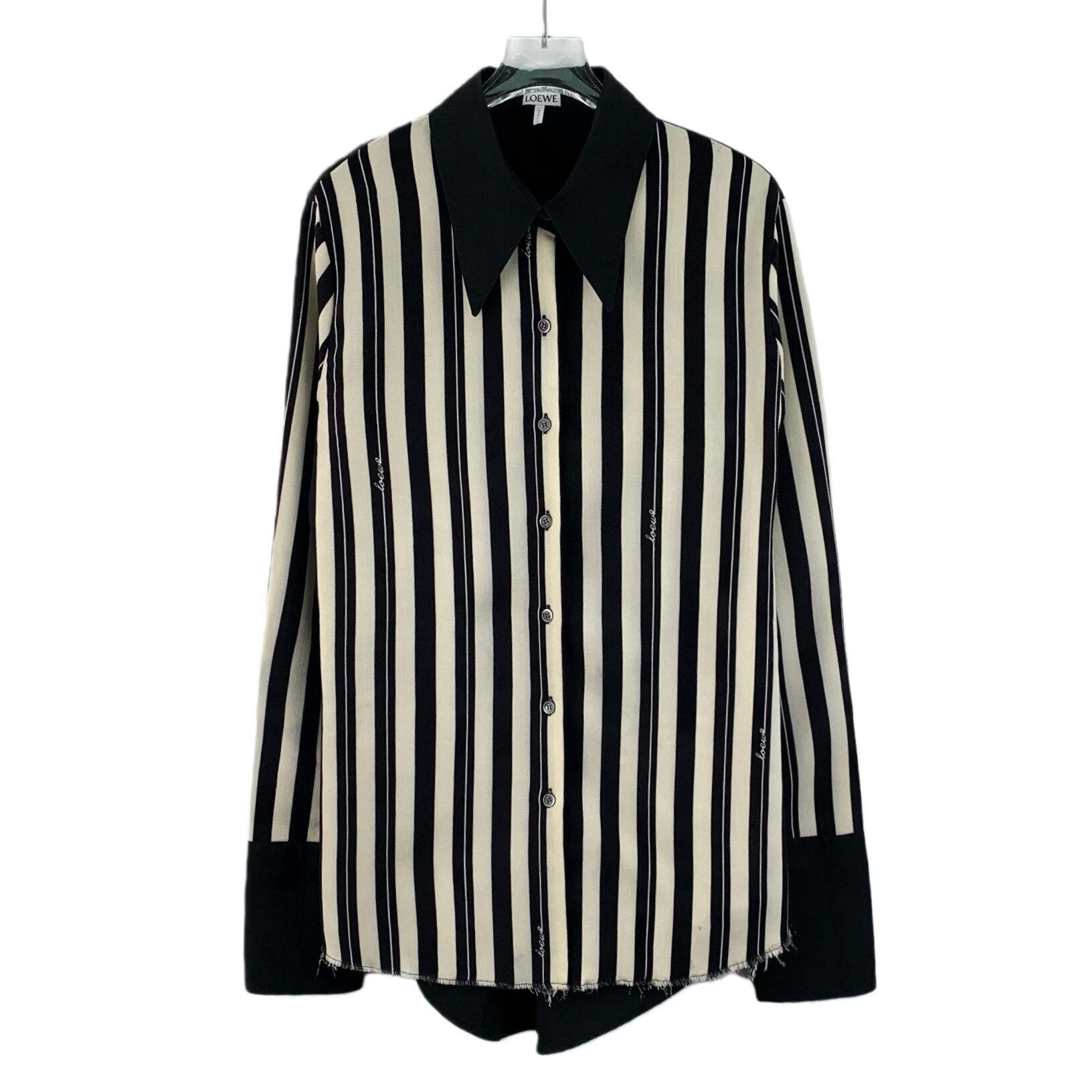 Loewe Loewe Colorblock Vertical Stripe Wool Shirt Size US M / EU 48-50 / 2 - 1 Thumbnail