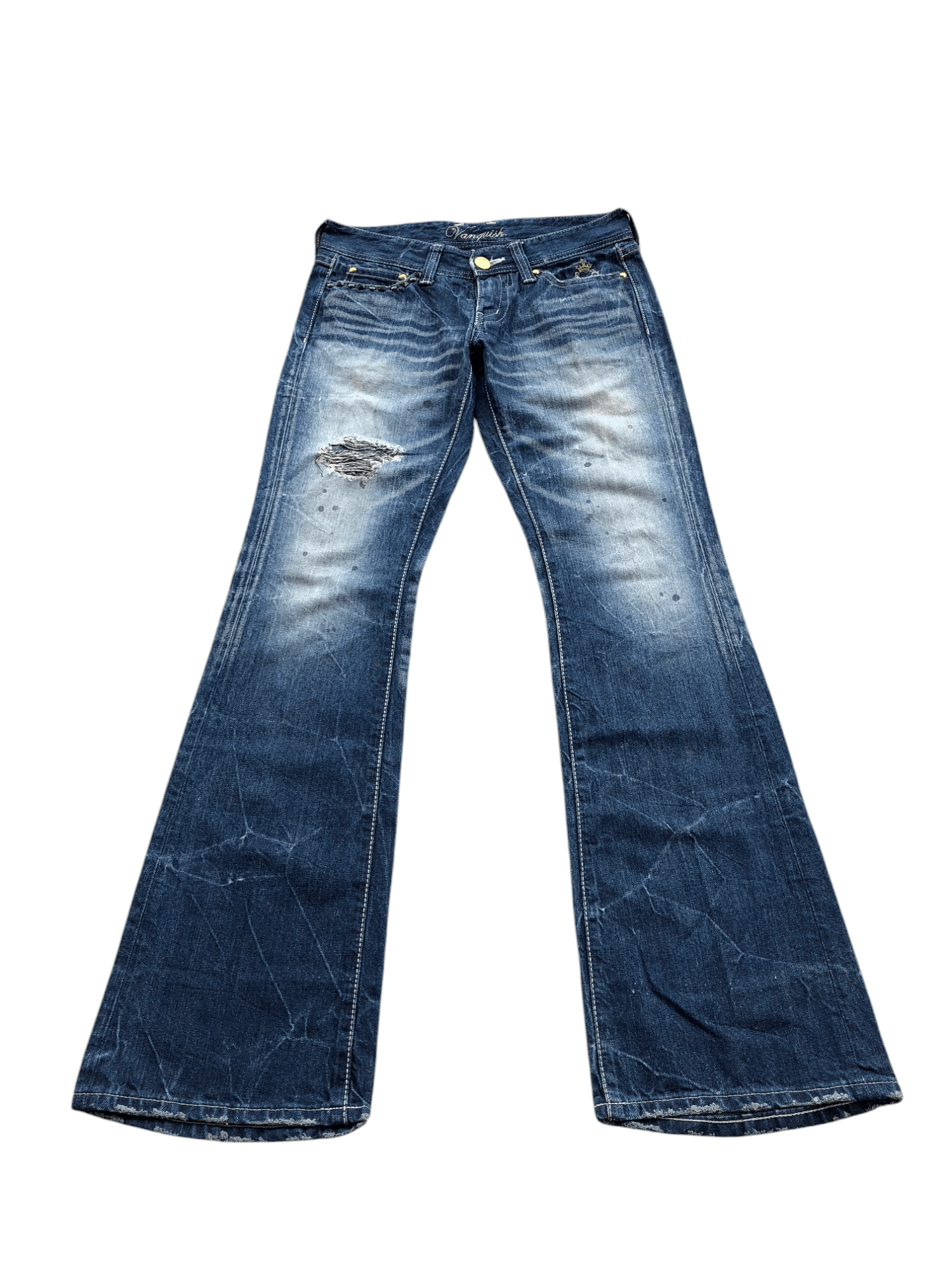 If Six Was Nine × Le Grande Bleu (L.G.B.) × Vanquish Vanquish flared denim Size US 30 / EU 46 - 1 Thumbnail