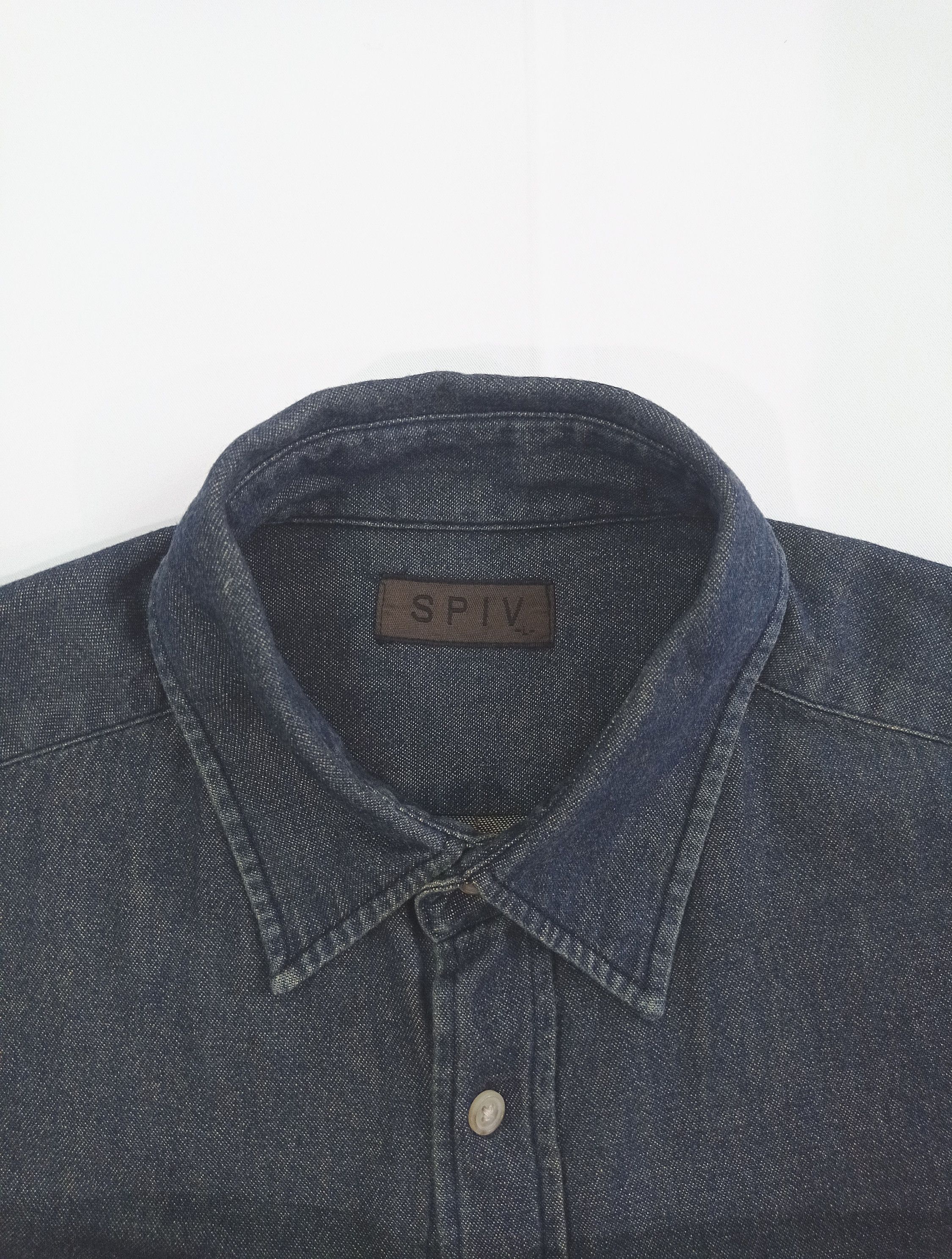 Denim Shirt Size L - 100% Cotton, Dark Blue, 9.5/10
