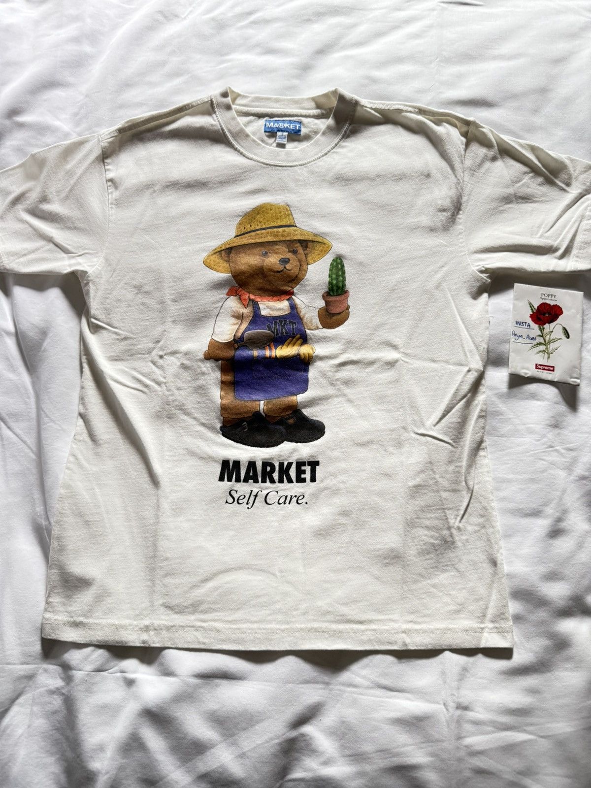 Market Market Botanical Bear “Self-Care” T-Shirt Size US S / EU 44-46 / 1 - 1 Thumbnail