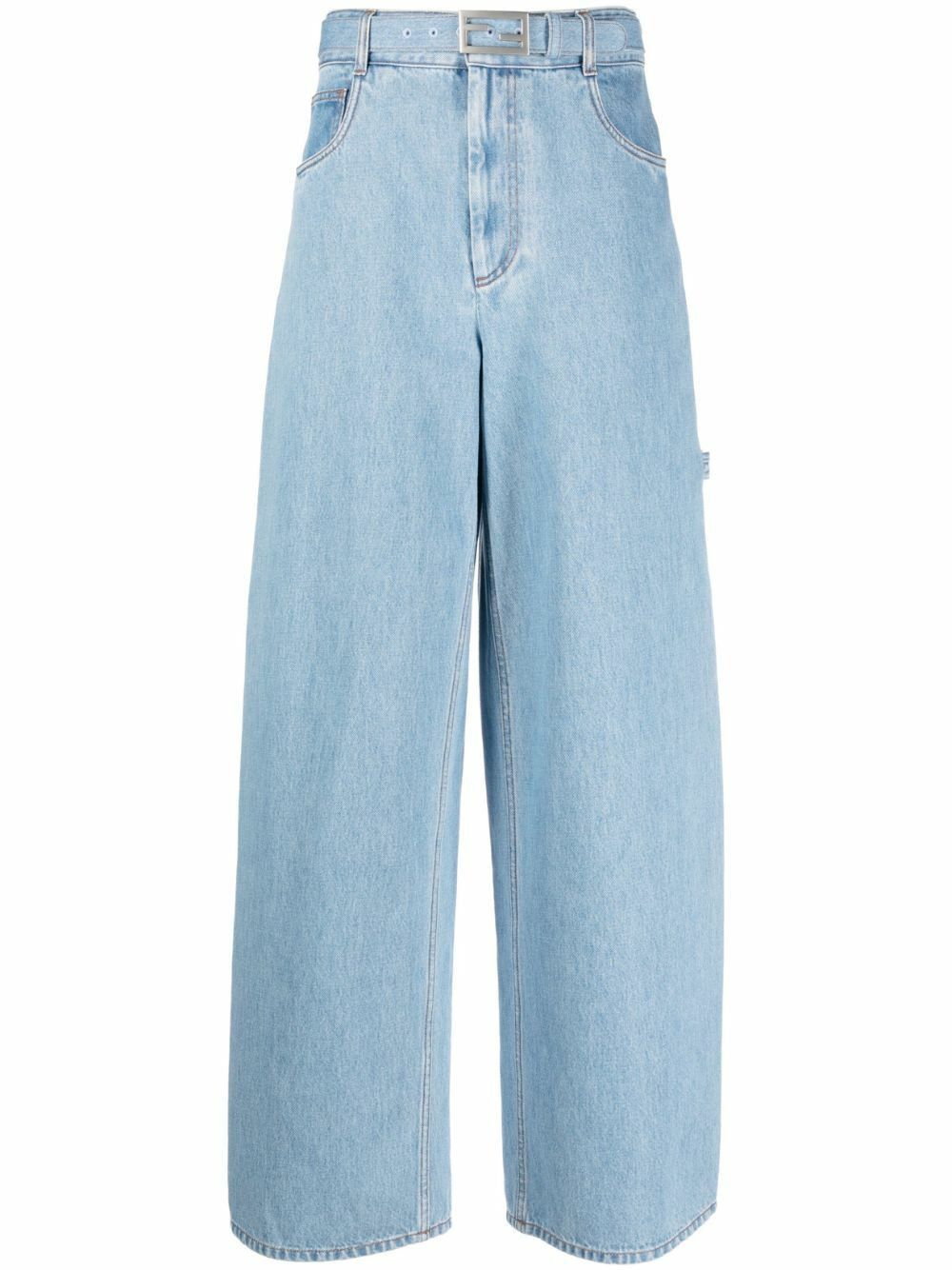 o1loc1c0824 Trousers in Blue