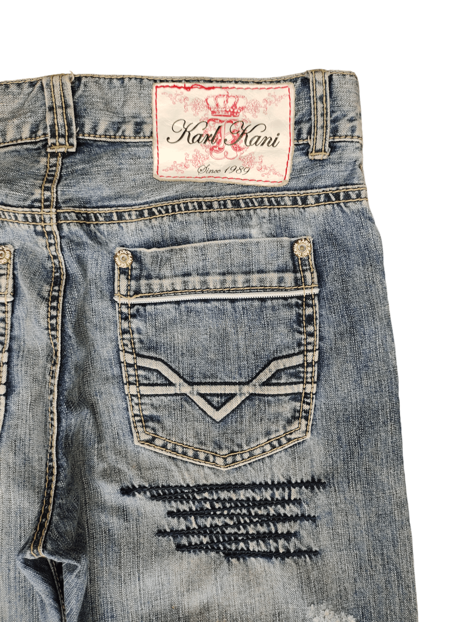 Karl Kani Baggy Jeans Karl Kani Design Denim Wide Loose Leg Y2k Jnco Size US 36 / EU 52 - 3 Thumbnail
