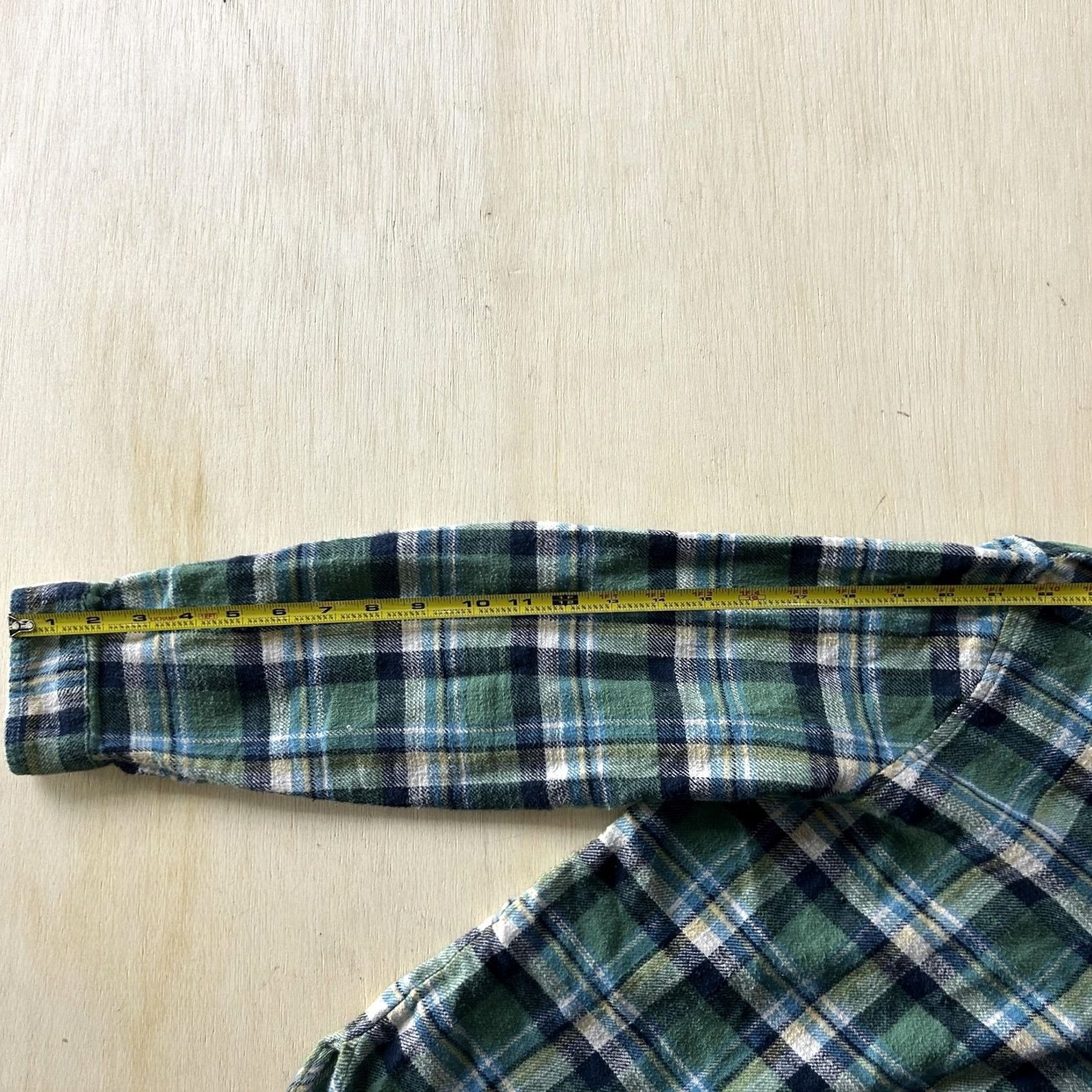 Vintage American Eagle Shirt Mens Medium Green Plaid Long Sleeve Button Up Flannel Size US M / EU 48-50 / 2 - 5 Thumbnail