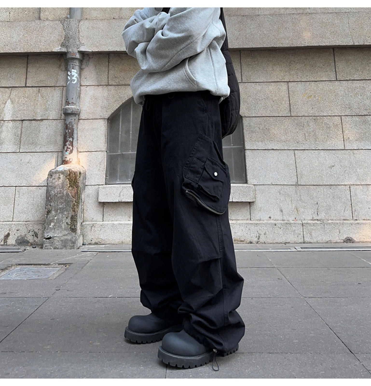 Vintage Urban Style Baggy Cargo Pants Size US 32 / EU 48 - 3 Thumbnail