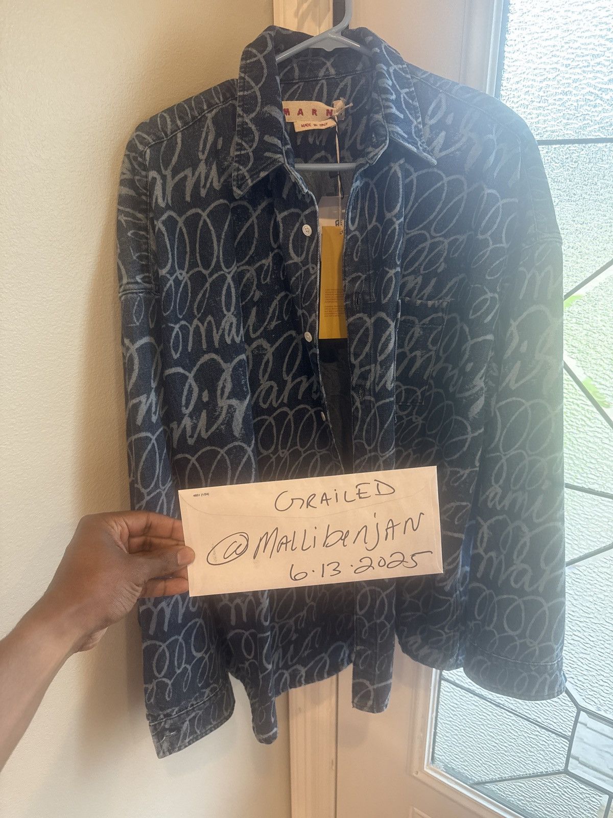 Marni Marni Bleached Echoed Lasered Light Denim Size Large Size US L / EU 52-54 / 3 - 9 Thumbnail