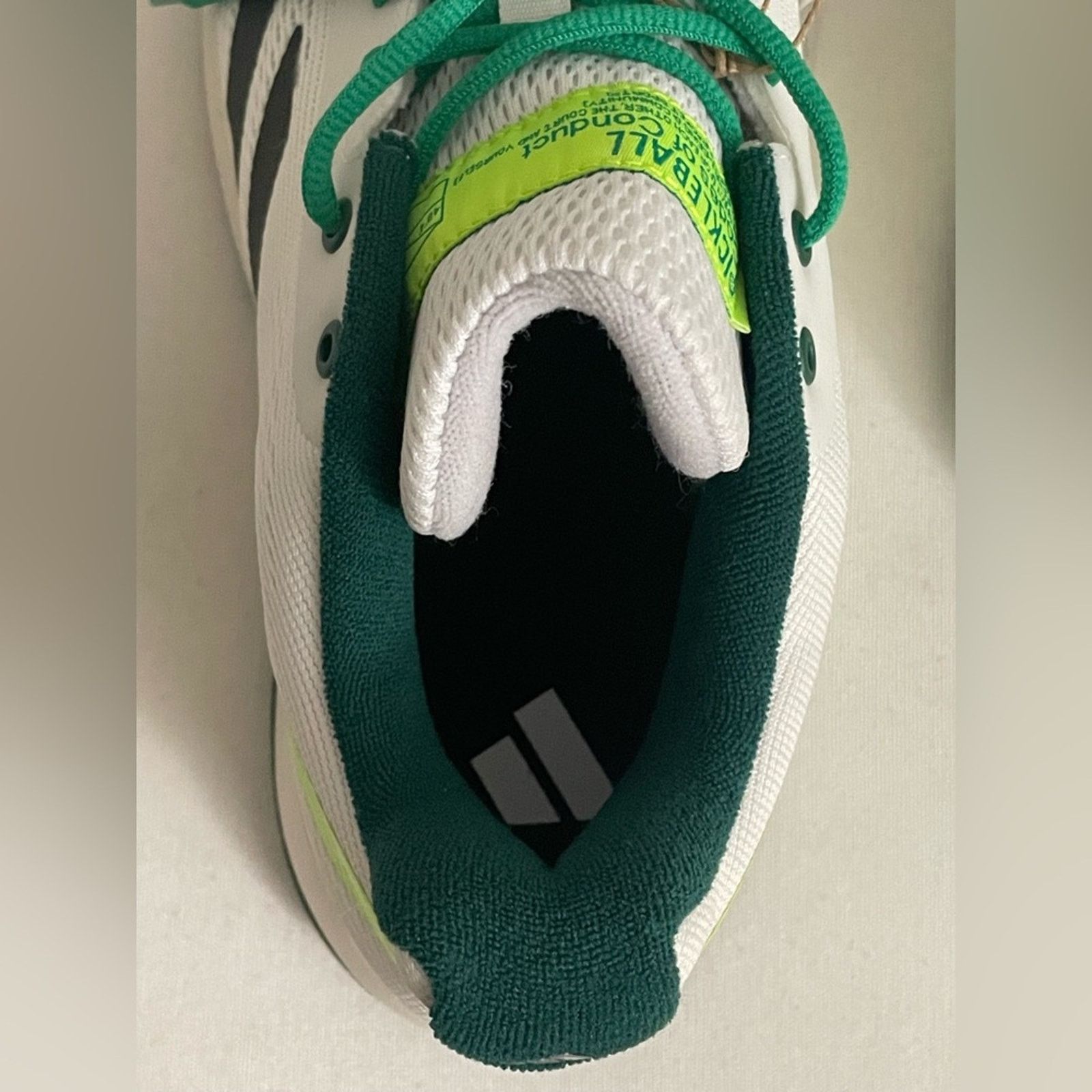 Adidas Adidas Courtflash Pickleball in White/BlackGreen Men 10.5 Size US 10.5 / EU 43-44 - 9 Thumbnail