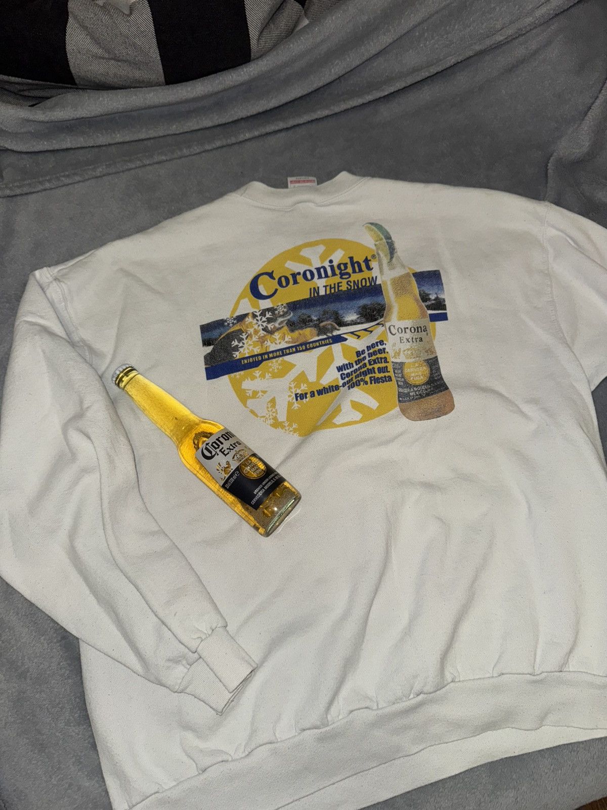 Vintage Corona beer sweatshirt vintage Size US XL / EU 56 / 4 - 2 Thumbnail