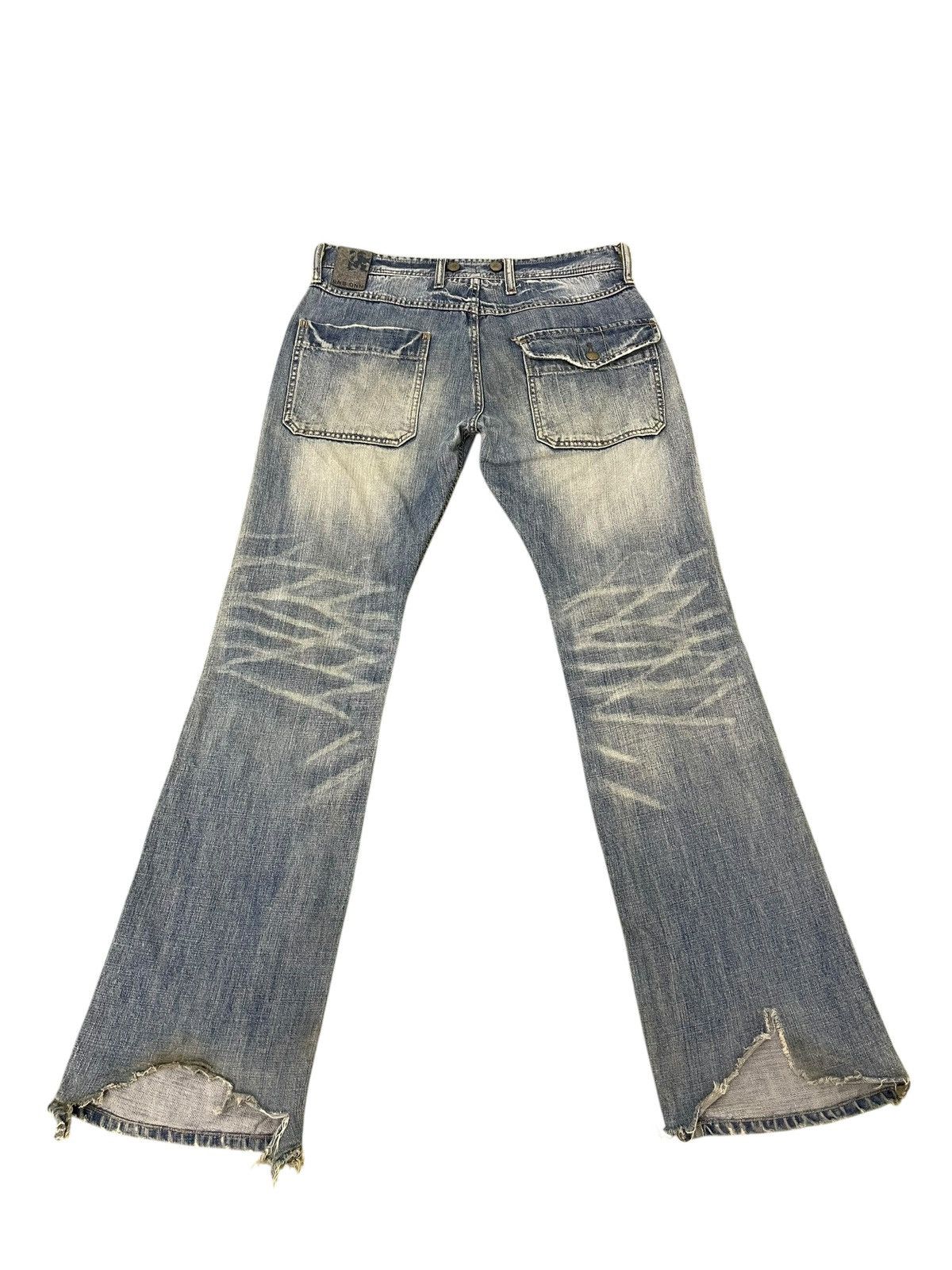 Paul Smith Flare Jeans R Newbold Paul Smith Faded Distres Boot Cut 1🟦9 Size US 32 / EU 48 - 11 Thumbnail