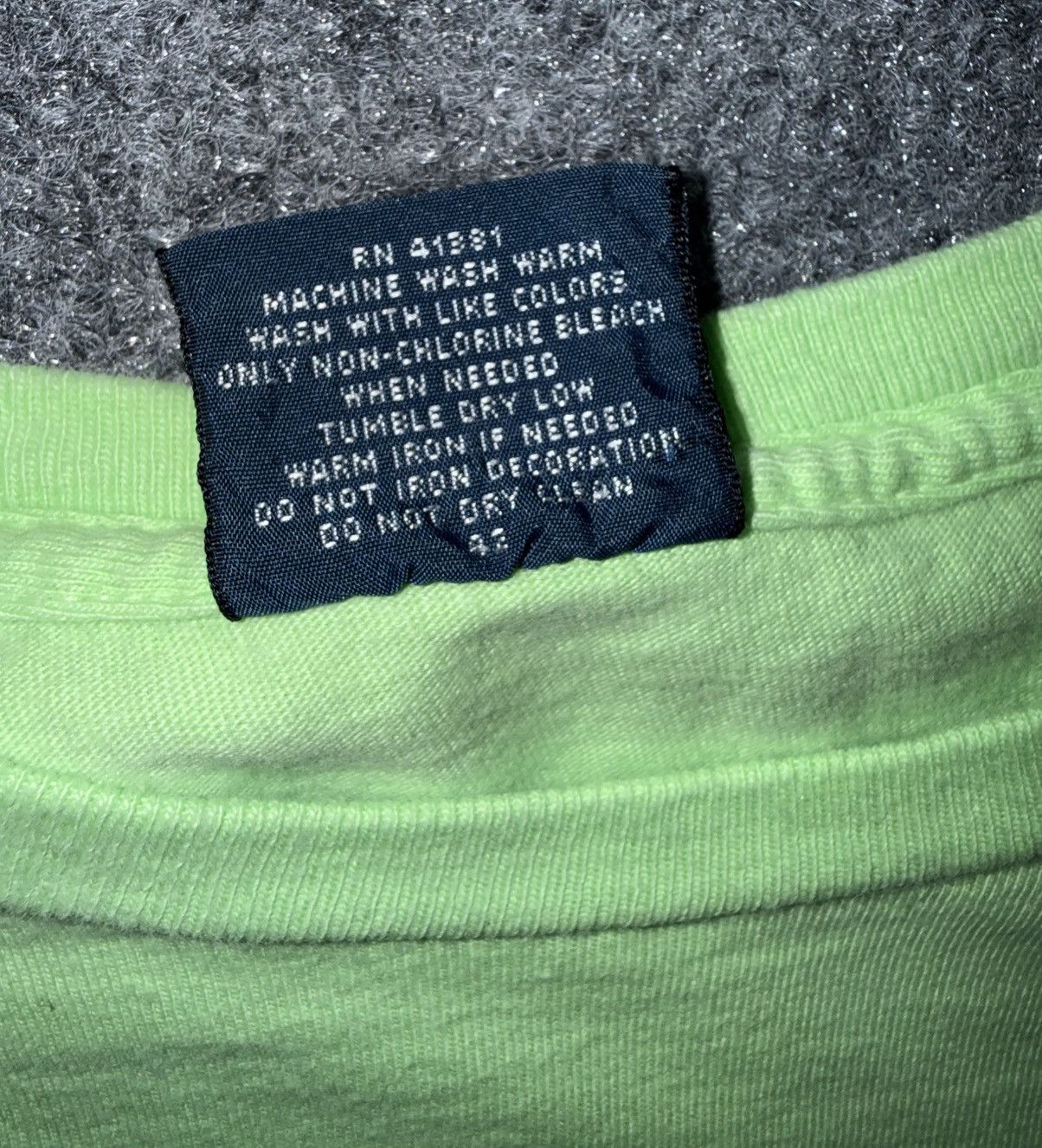 Polo Ralph Lauren Vintage Polo Ralph Lauren Sport Fishing Tee Neon Green Size US XL / EU 56 / 4 - 4 Thumbnail