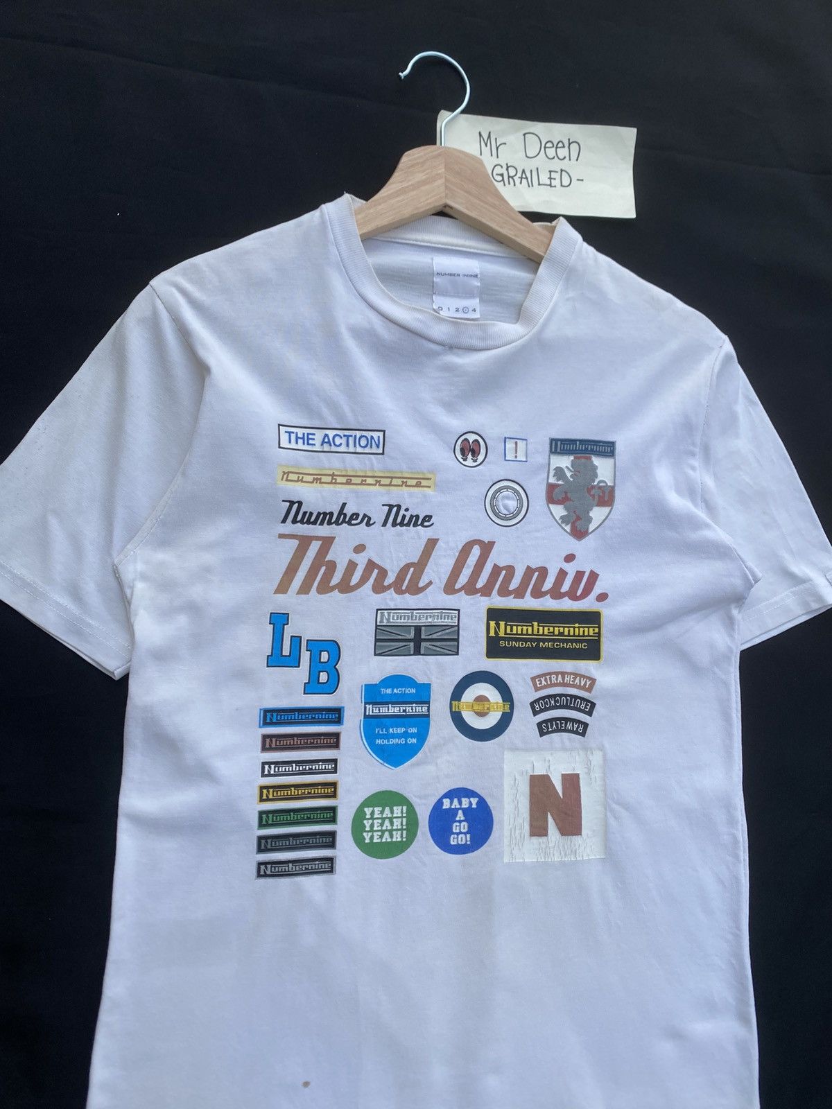 Number (N)ine Rare Vintage Number Nine Third Anniversary Tshirt Size US S / EU 44-46 / 1 - 7 Thumbnail