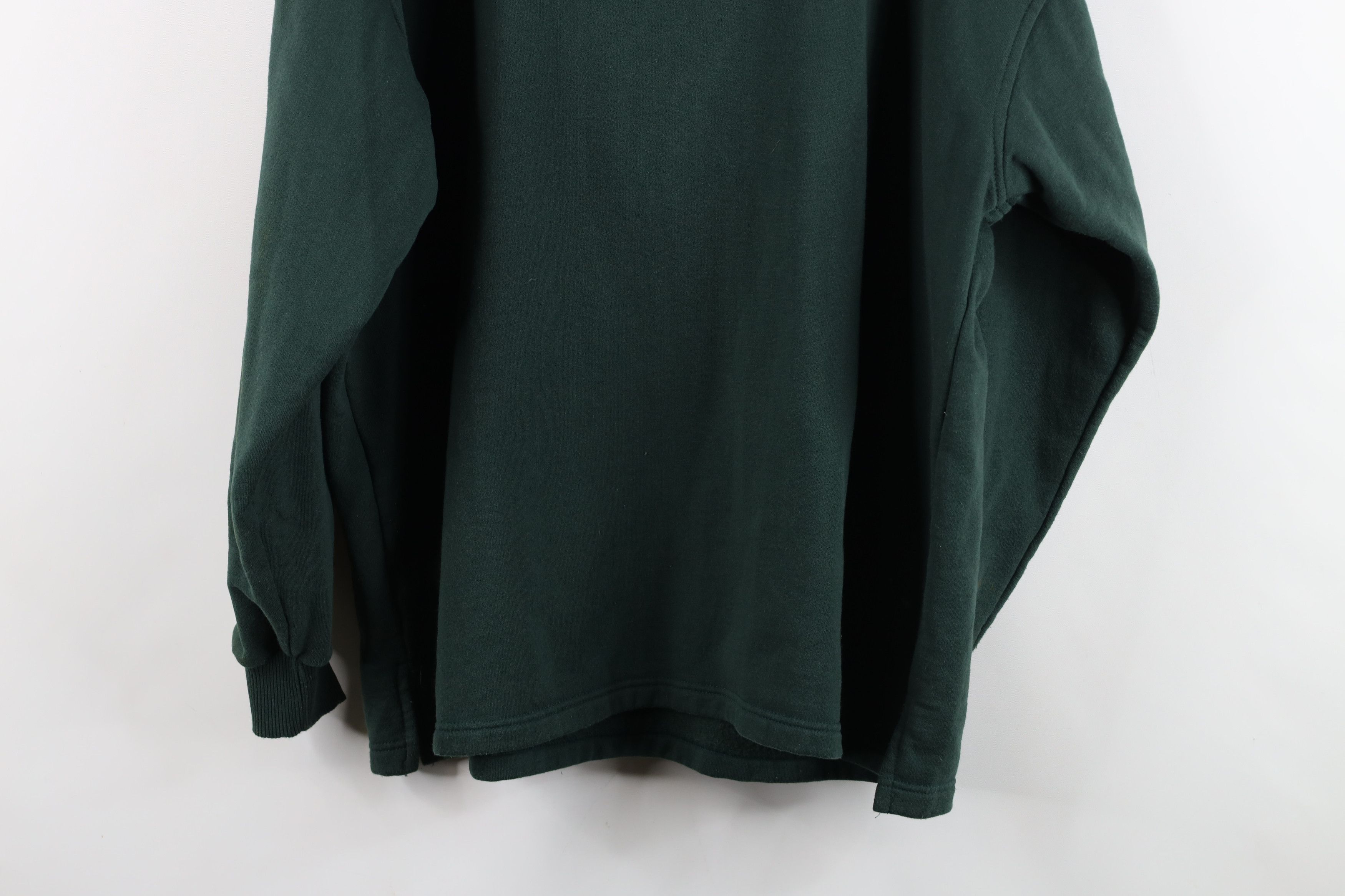 Vintage Vintage 90s Streetwear Canada Half Zip Sweatshirt Green Size US L / EU 52-54 / 3 - 14 Thumbnail