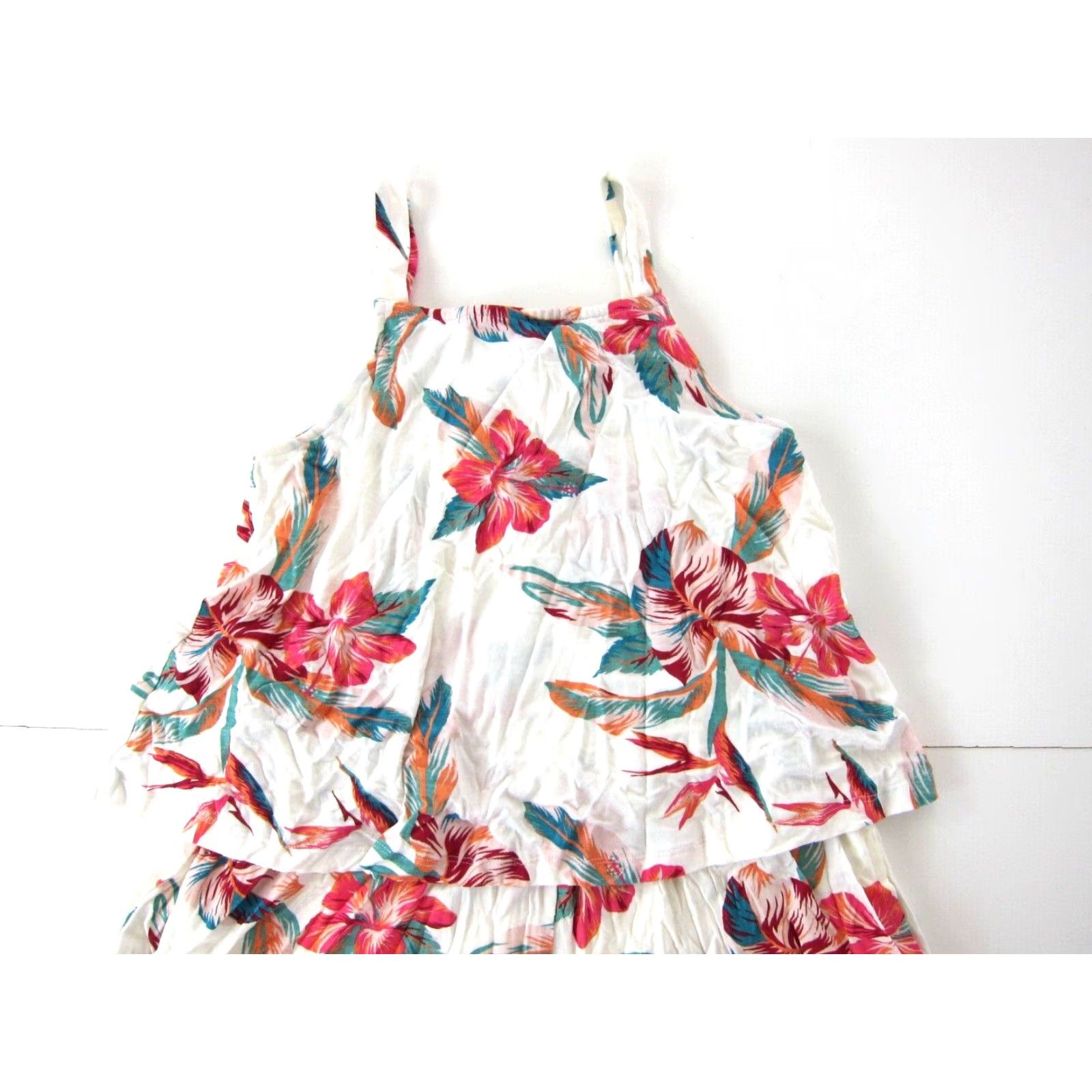 Vintage NWT ROXY Floral Pocket Jersey Stretch Shorts Romper M Women Pink White Green Orange Pattern Sleeveless One-Piece Style Romper Mens Womens Girls Size M / US 6-8 / IT 42-44 - 3 Thumbnail