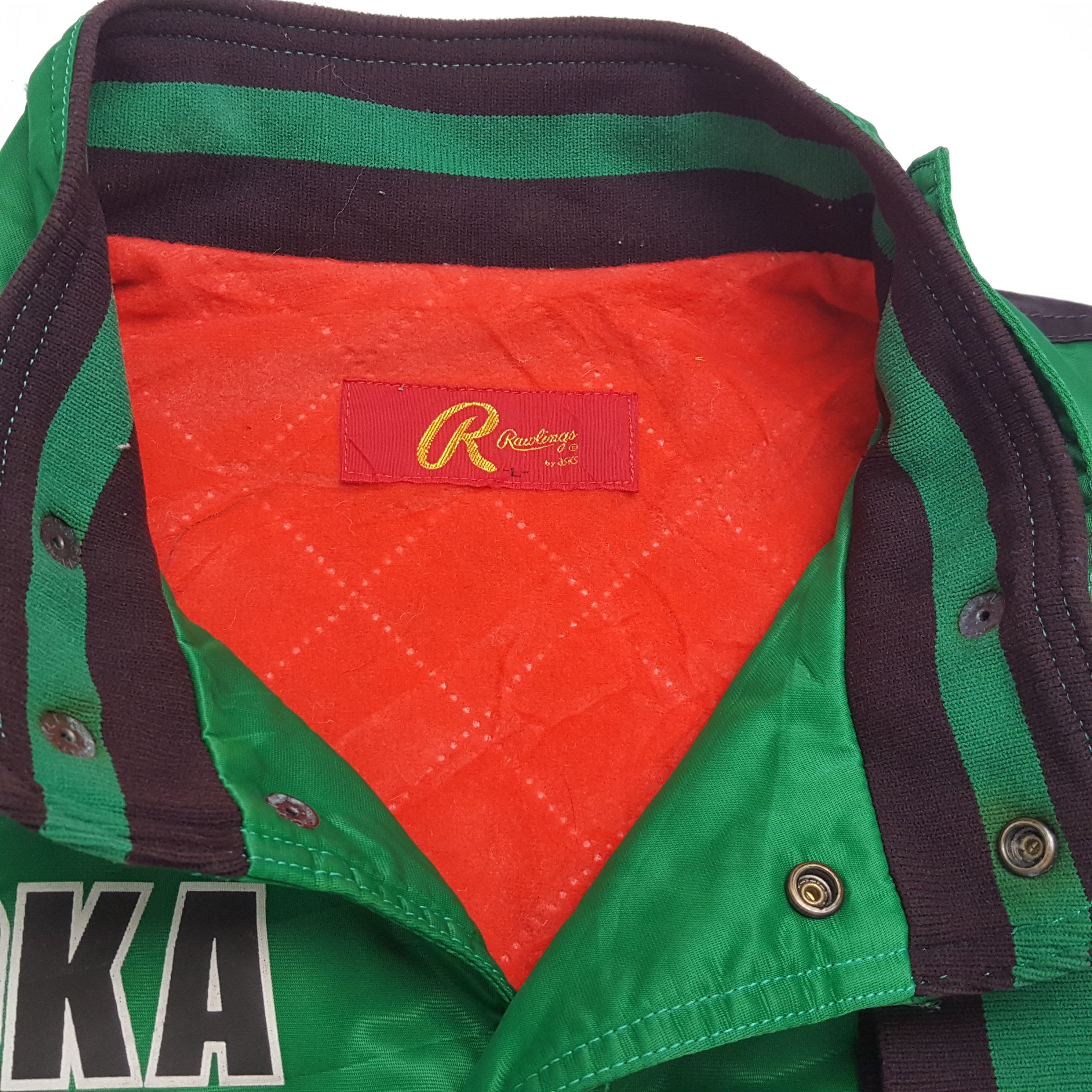 MLB × Vintage FUKUOKA DAIEI HAWKS Baseball Team Bombers Jacket Size US L / EU 52-54 / 3 - 10 Thumbnail