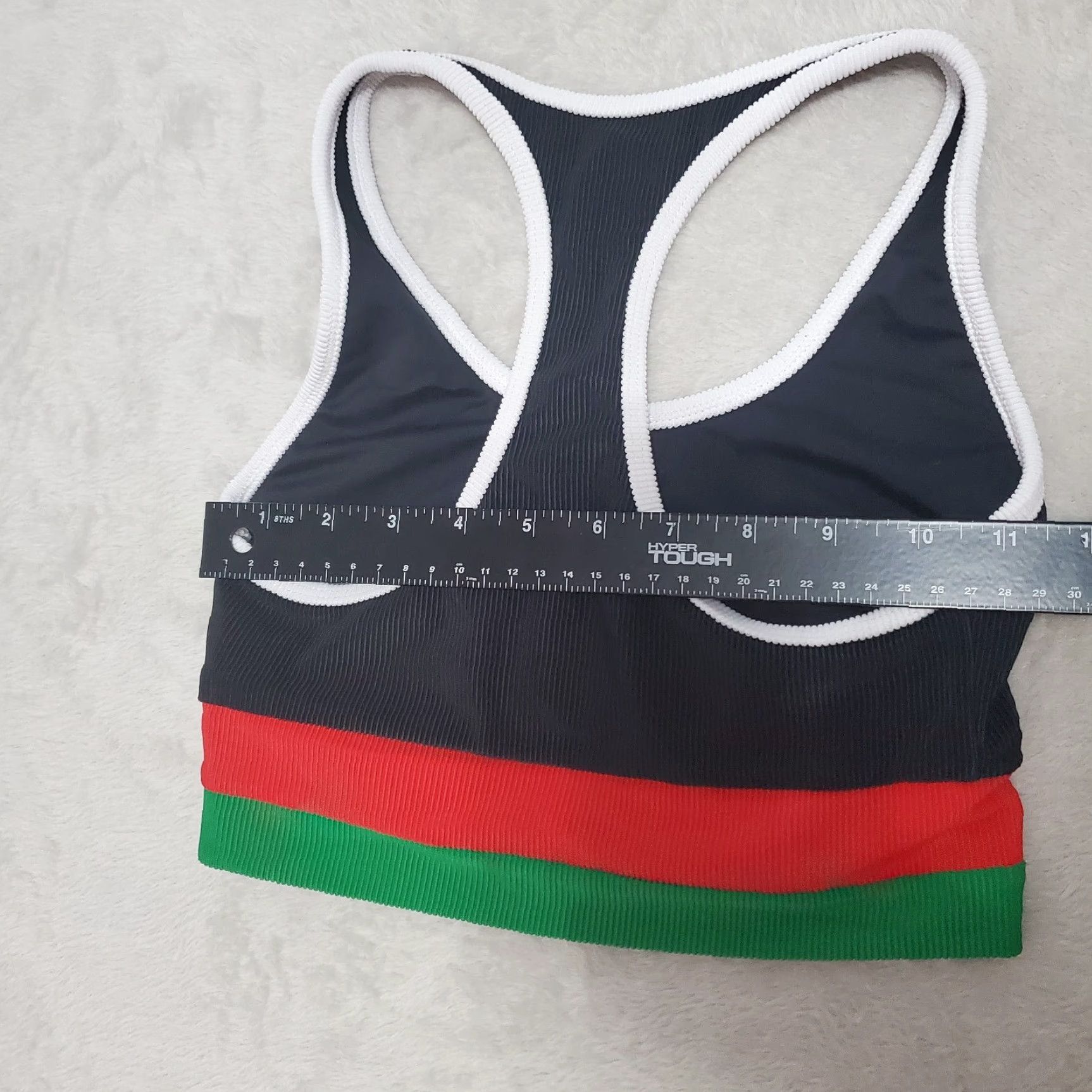 Beach Riot BEACH RIOT SPORT Bra Top & Leggings Set XS Black Colorblock Ribbed Made USA Size XS / US 0-2 / IT 36-38 - 5 Thumbnail