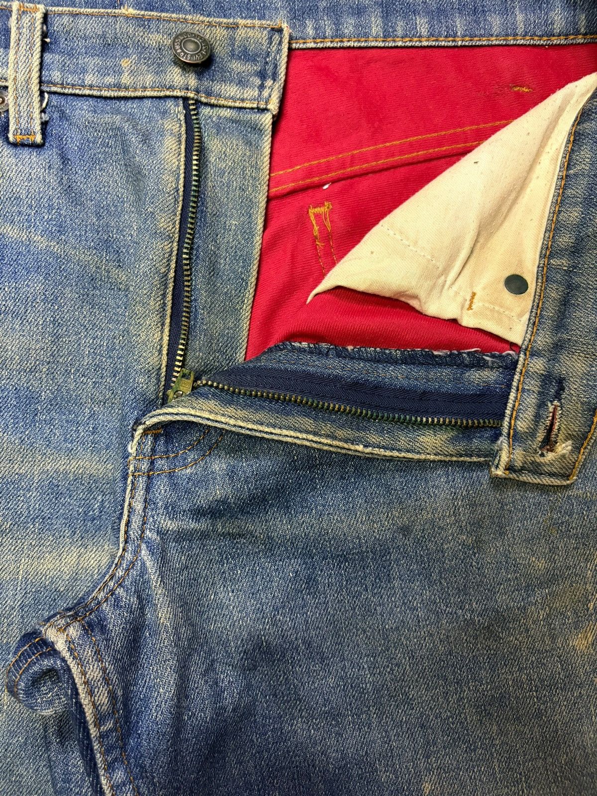 Levi's × Levi's Vintage Clothing Vintage 70s Levis Orange Tab Rusty Mud Loose Jean Short Jort Size US 30 / EU 46 - 9 Thumbnail