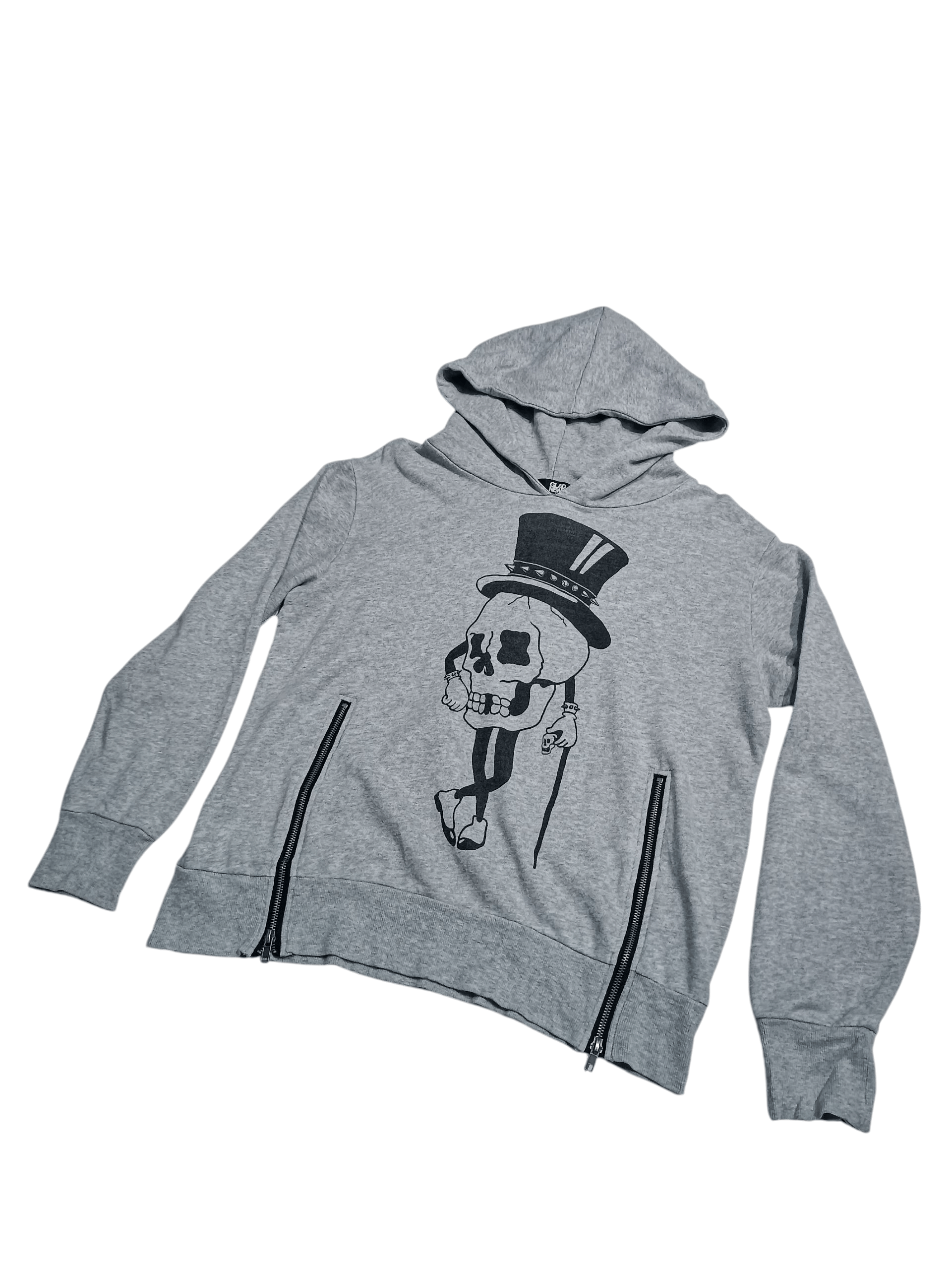Hysteric Glamour × Japanese Brand × Le Grande Bleu (L.G.B.) Glad News Skull Head Sweater Hoodie Size US L / EU 52-54 / 3 - 2 Thumbnail