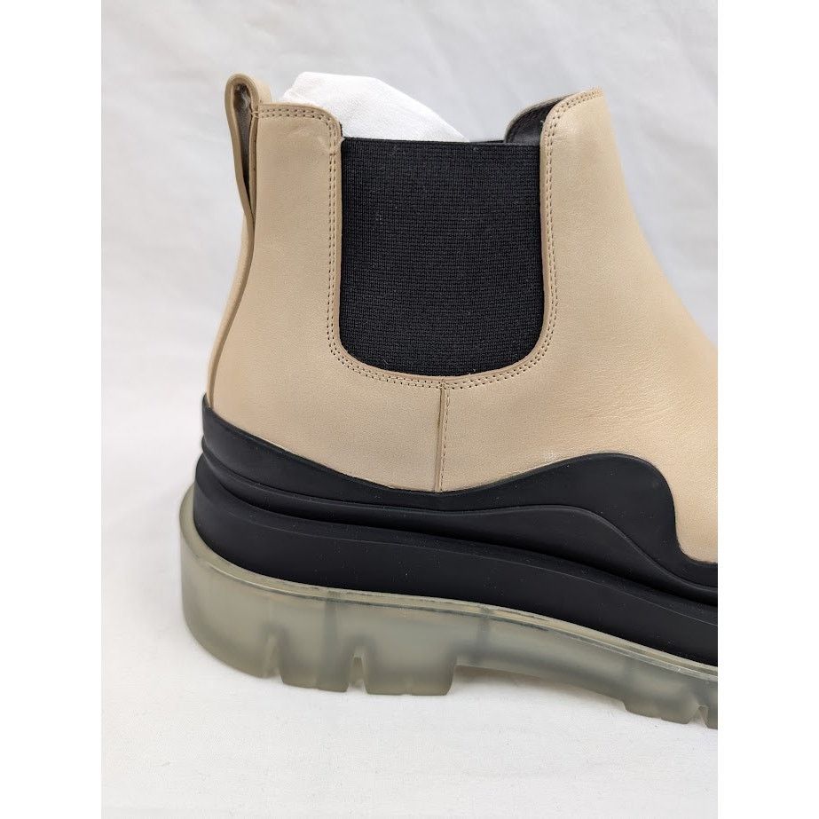 Bottega Veneta o1rshd1 Vegetal Calfskin Stiv Pel Boots in Butter/Black Size US 11 / EU 44 - 5 Thumbnail