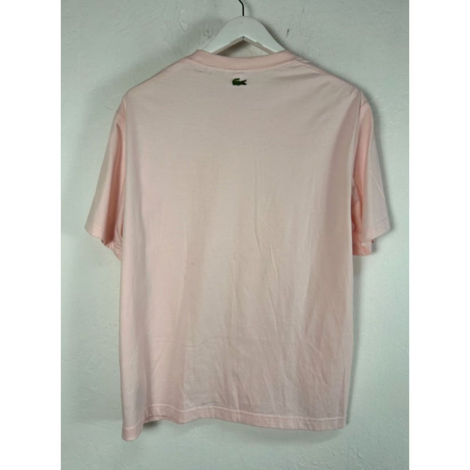 Lacoste Lacoste Mens Pink Classic Fit Crew Neck Short Sleeve T-Shirt Large Cotton NWOT Size US L / EU 52-54 / 3 - 3 Thumbnail