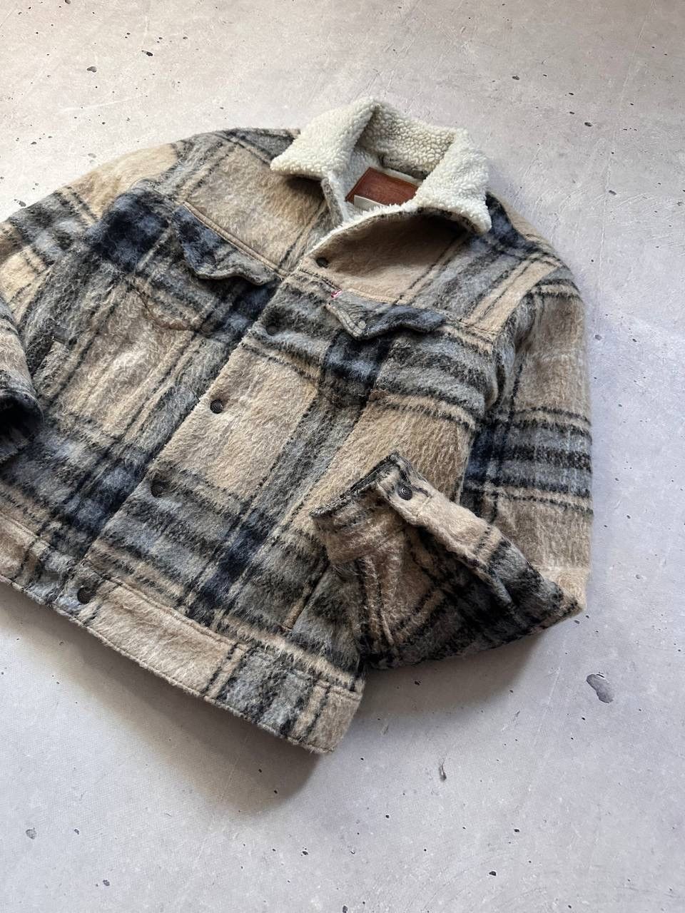 Levi's × Vintage Levi’s Sherpa Old Money Jacket M Men Relaxed Fit Wool Blend Size US M / EU 48-50 / 2 - 4 Thumbnail
