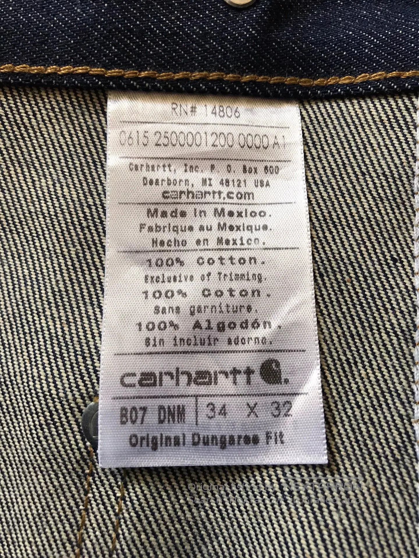 Carhartt Carhartt B07 Double Knee Raw Denim Jeans. Size US 34 / EU 50 - 9 Thumbnail