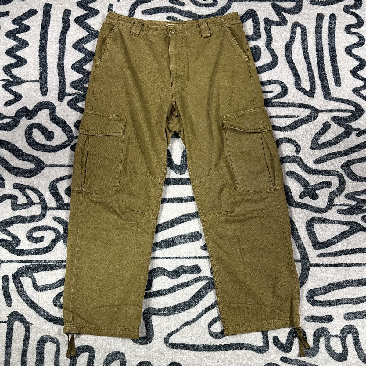 Bdg BDG Jacob Twill Cargo Pant Dark Green Size 34 Size US 34 / EU 50 - 1 Thumbnail