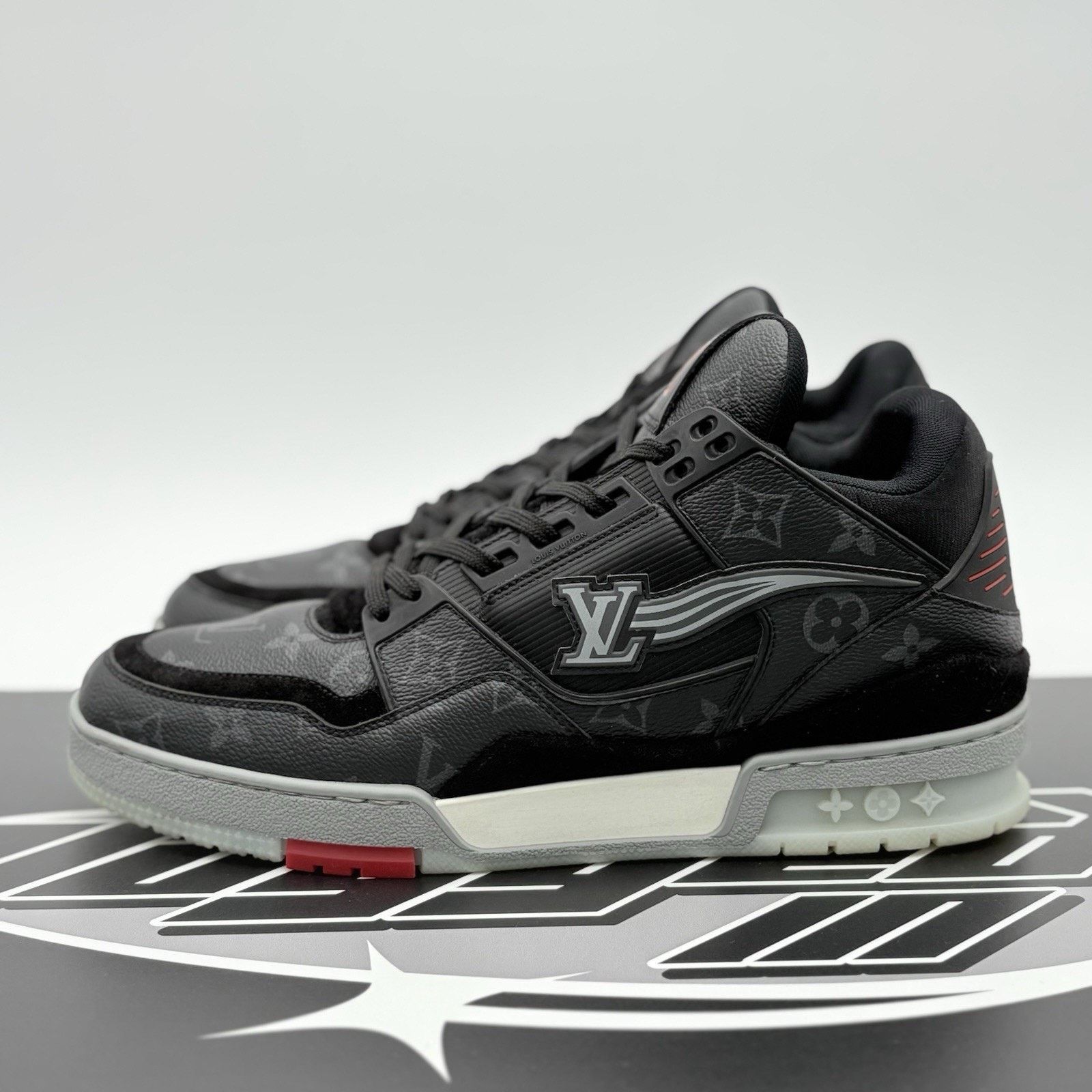 Louis Vuitton Louis Vuitton Trainer Eclipse ' Black Grey ' | CLEAN! Size US 11 / EU 44 - 1 Thumbnail