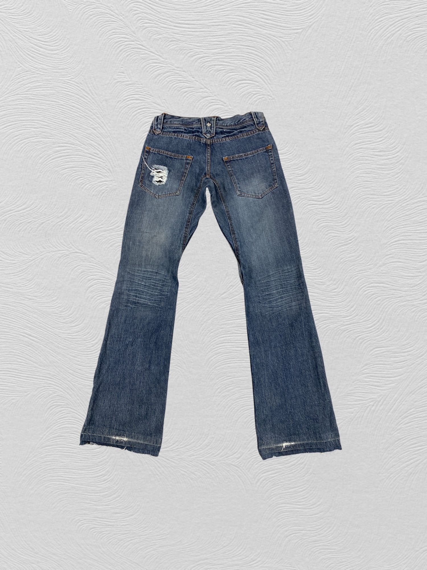 If Six Was Nine Vintage Childeric i Flare Jeans 29x30.5 Denim - JN3735 Size US 29 - 2 Thumbnail