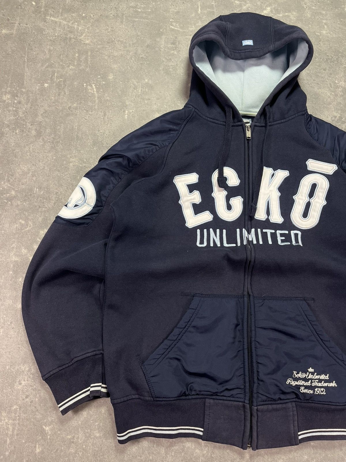 Ecko Unltd. Ecko Unltd. Vintage Zip Hoodie Big Logo Center Spellout M L Size US M / EU 48-50 / 2 - 3 Thumbnail