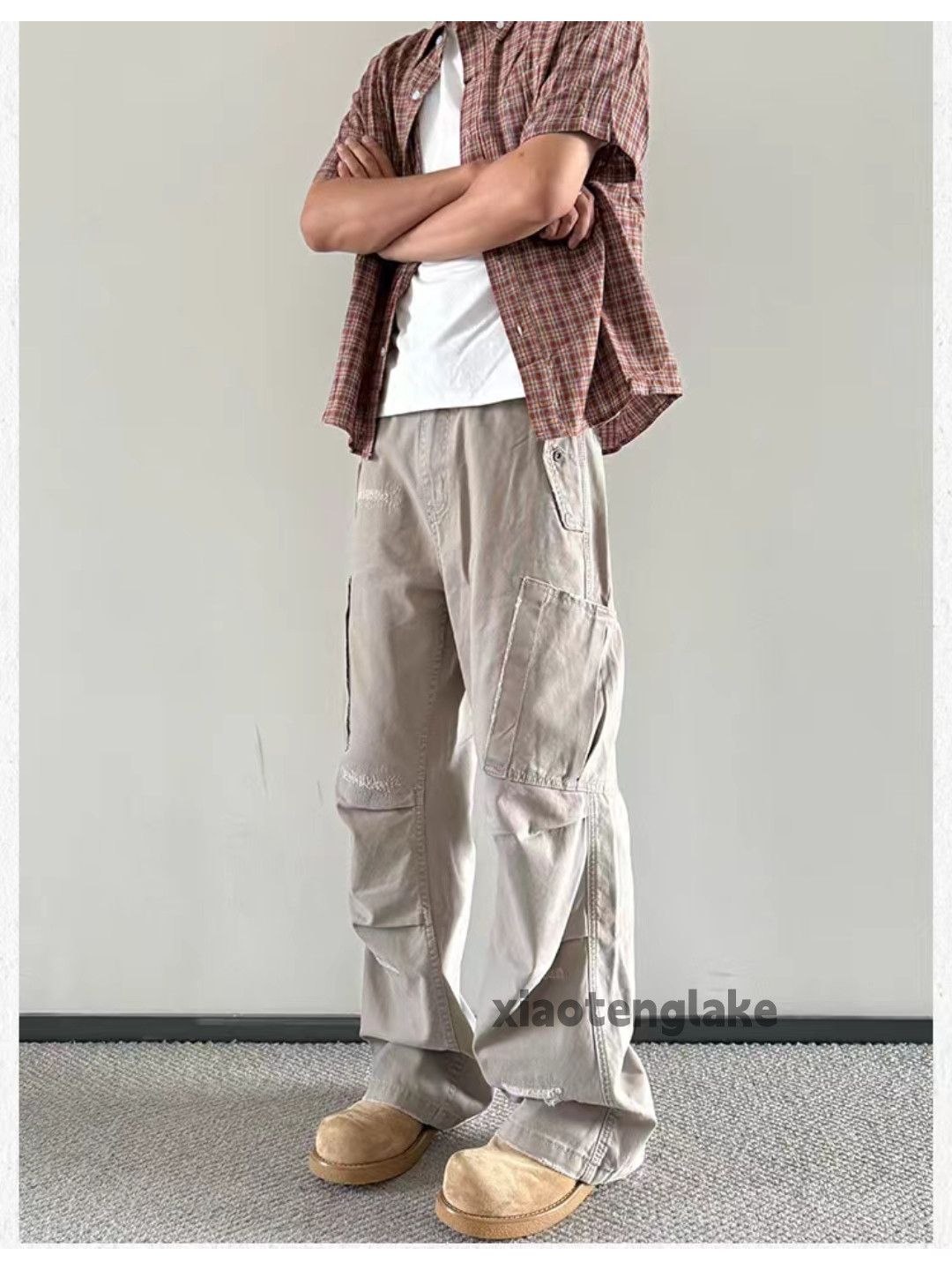 Designer × Japanese Brand × Vintage Unisex outdoor utility skate carpenter cargo pants Size US 28 / EU 44 - 4 Thumbnail