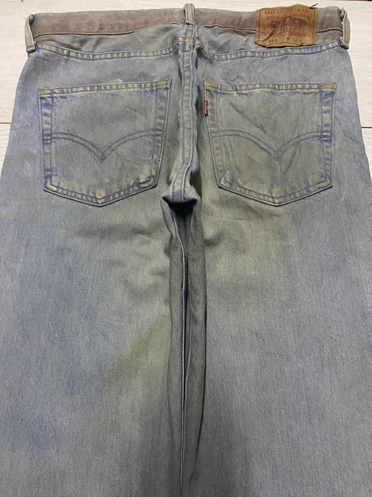 Levi's Vintage Levis 511 Mud Wash Rusty Grunge Ripped Baggy Jeans Size US 32 / EU 48 - 3 Thumbnail