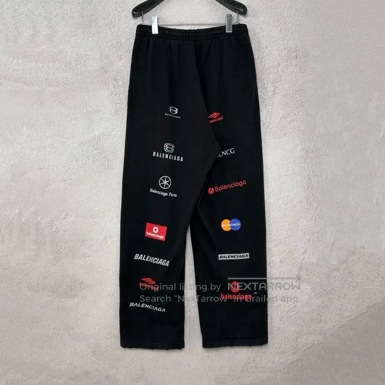 Balenciaga Balenciaga size S Racing Full LOGO Sweatpants Size US 27 - 2 Thumbnail