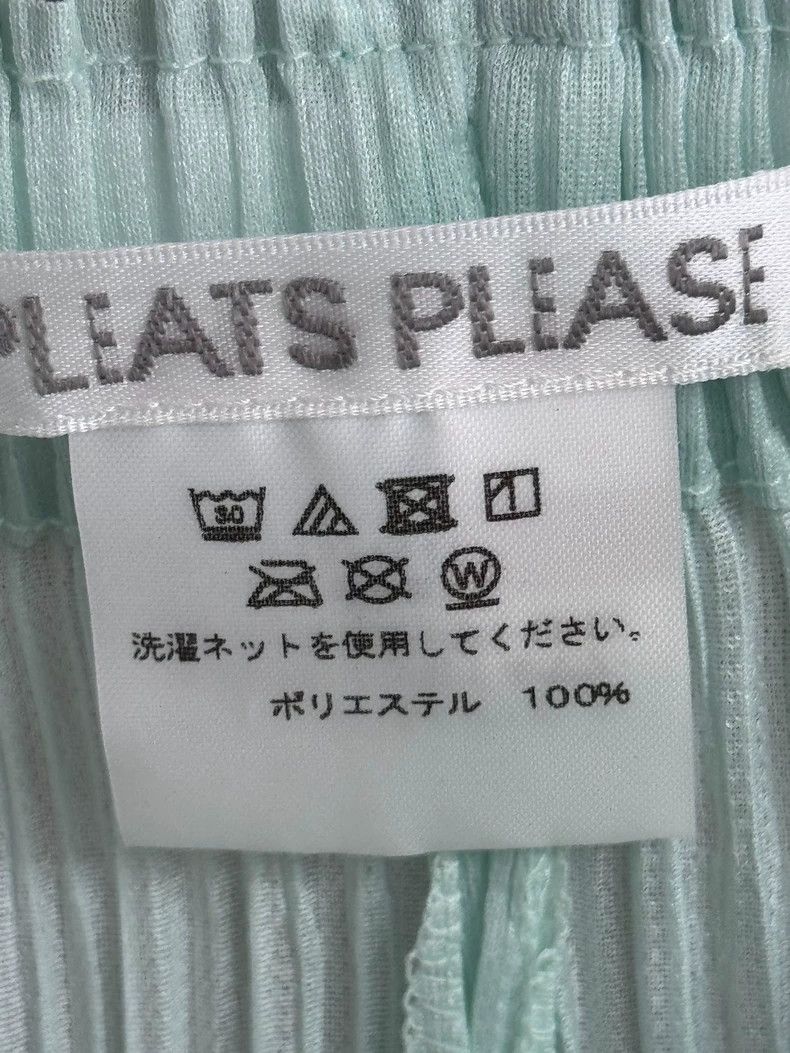 Issey Miyake Issey Miyake size:4 Peppermint green side-slit small strai Size 23" - 3 Thumbnail