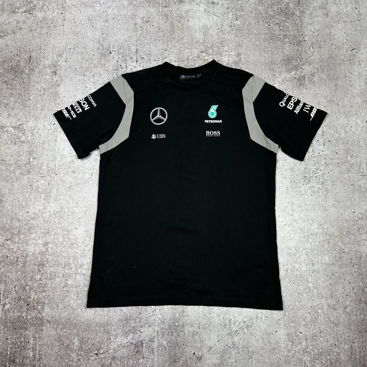 Mercedes-Benz Vintage Mercedes Benz Petronas F1 Formula Uno Hugo Boss Tee Size US XL / EU 56 / 4 - 1 Thumbnail