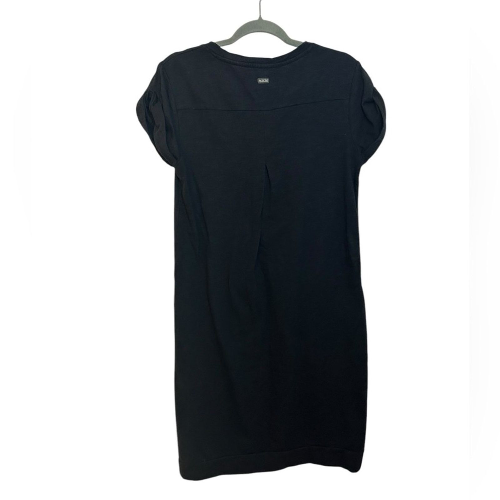 Pacific Trail Pacific Trail Black V-Neck T-Shirt Dress Size L / US 10 / IT 46 - 3 Thumbnail