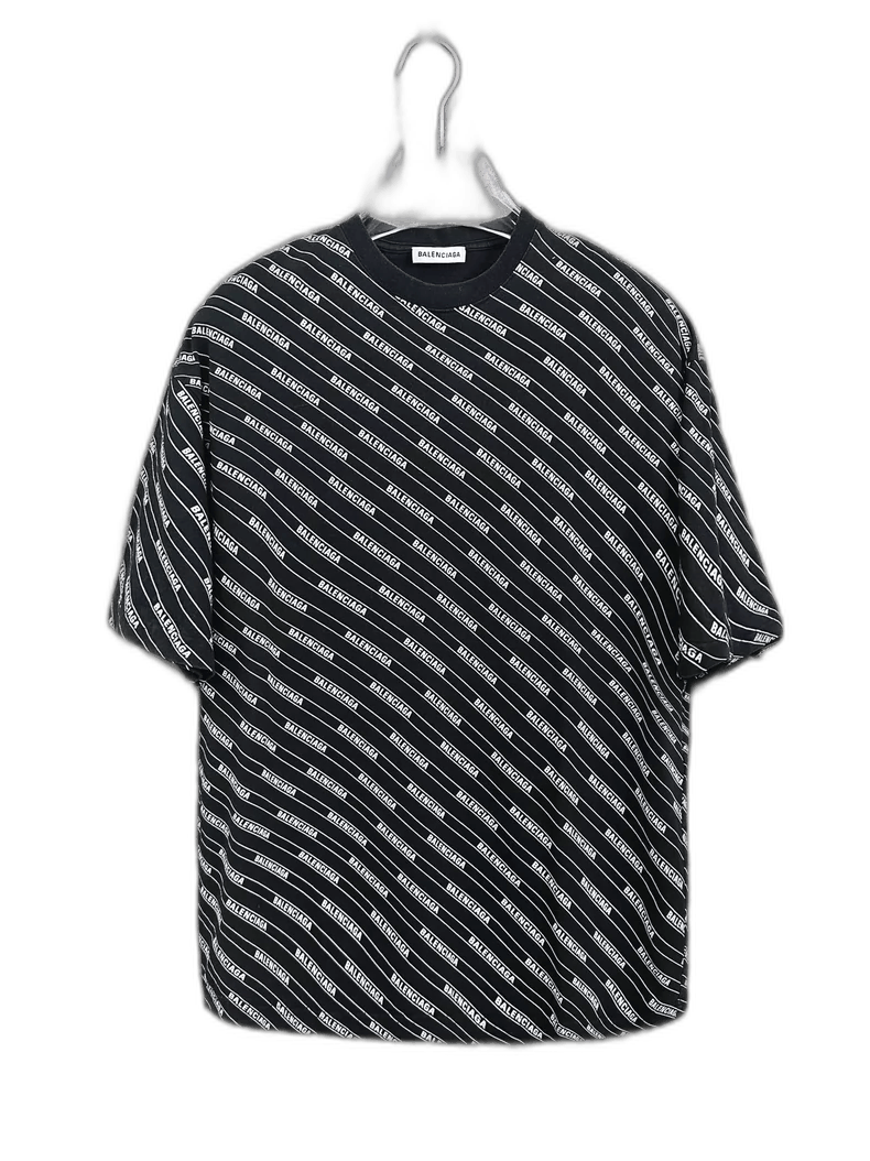 Balenciaga Balenciaga Balenciaga Black Logo Short Sleeve Shirt -2507 Size US XS / EU 42 / 0 - 1 Thumbnail