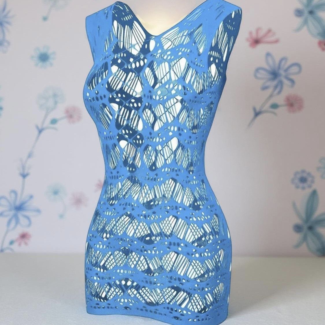 Other Sexy sleeveless lace mesh bodycon lingerie cutout Size ONE SIZE - 1 Thumbnail