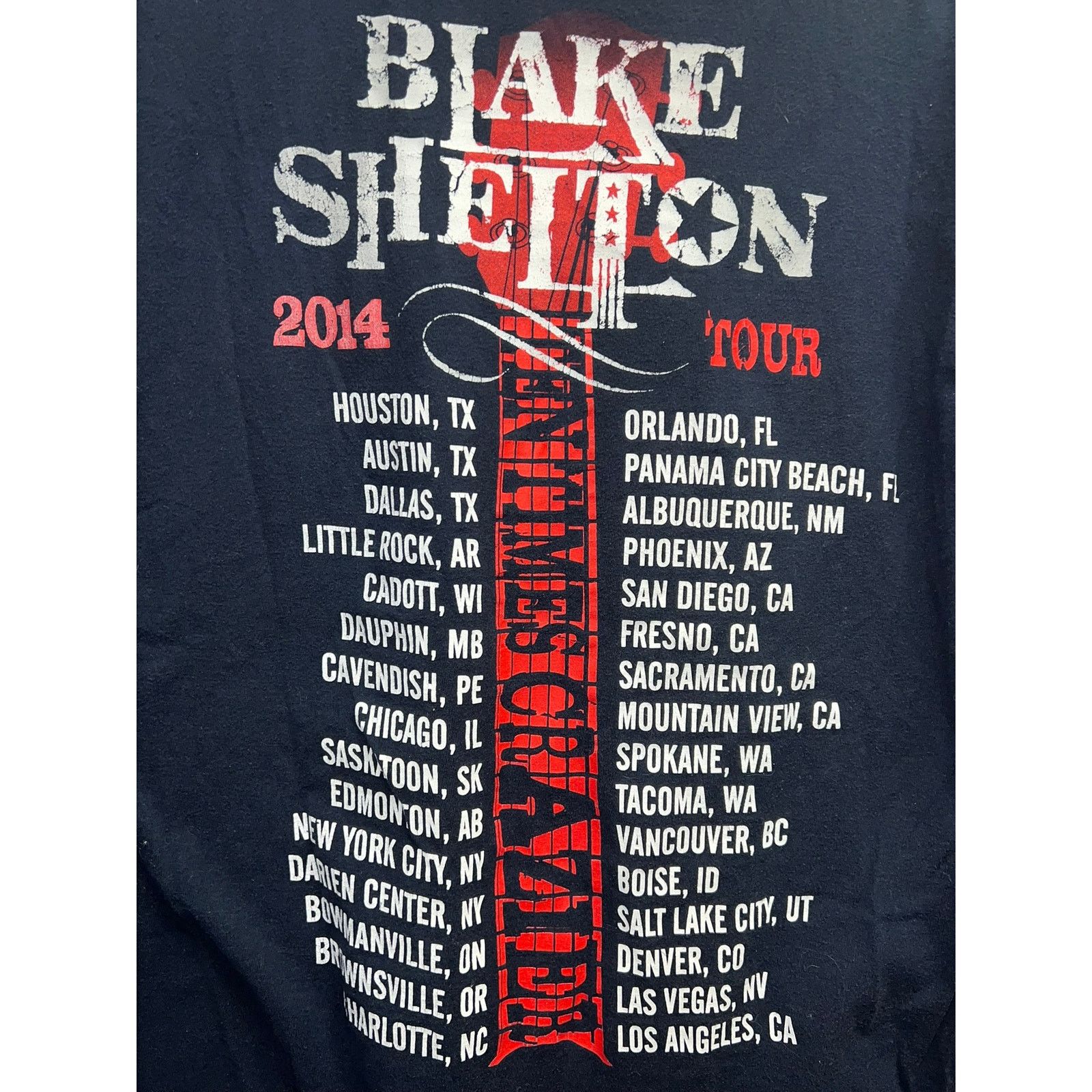 Tultex Blake Shelton Shirt Country Music Tour Concert Blue Tee M Size US M / EU 48-50 / 2 - 7 Thumbnail