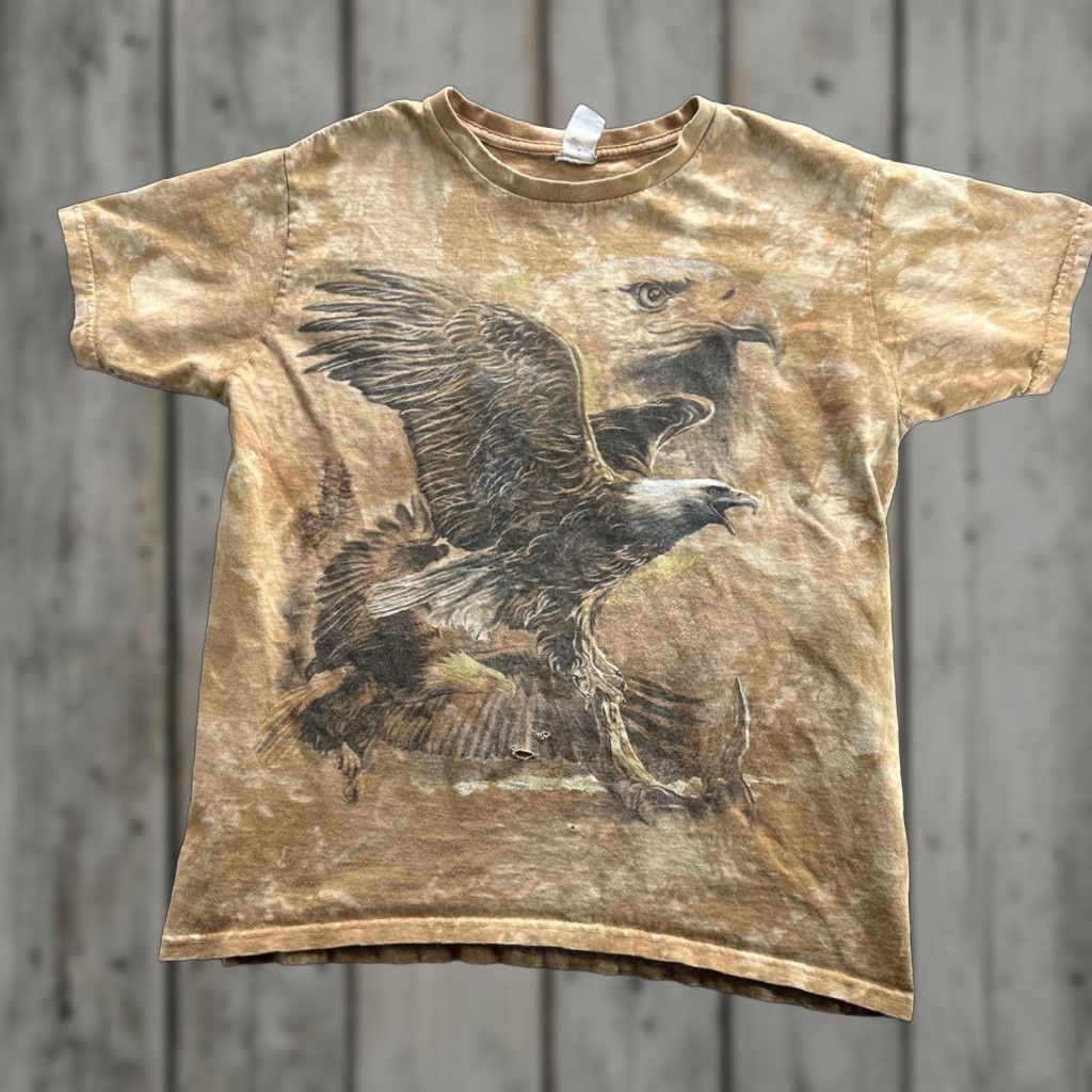 Hudson Vintage Hudson Leather T-Shirt Men Large Brown Eagle Graphic Biker Motorcycle 90s Size US L / EU 52-54 / 3 - 1 Thumbnail